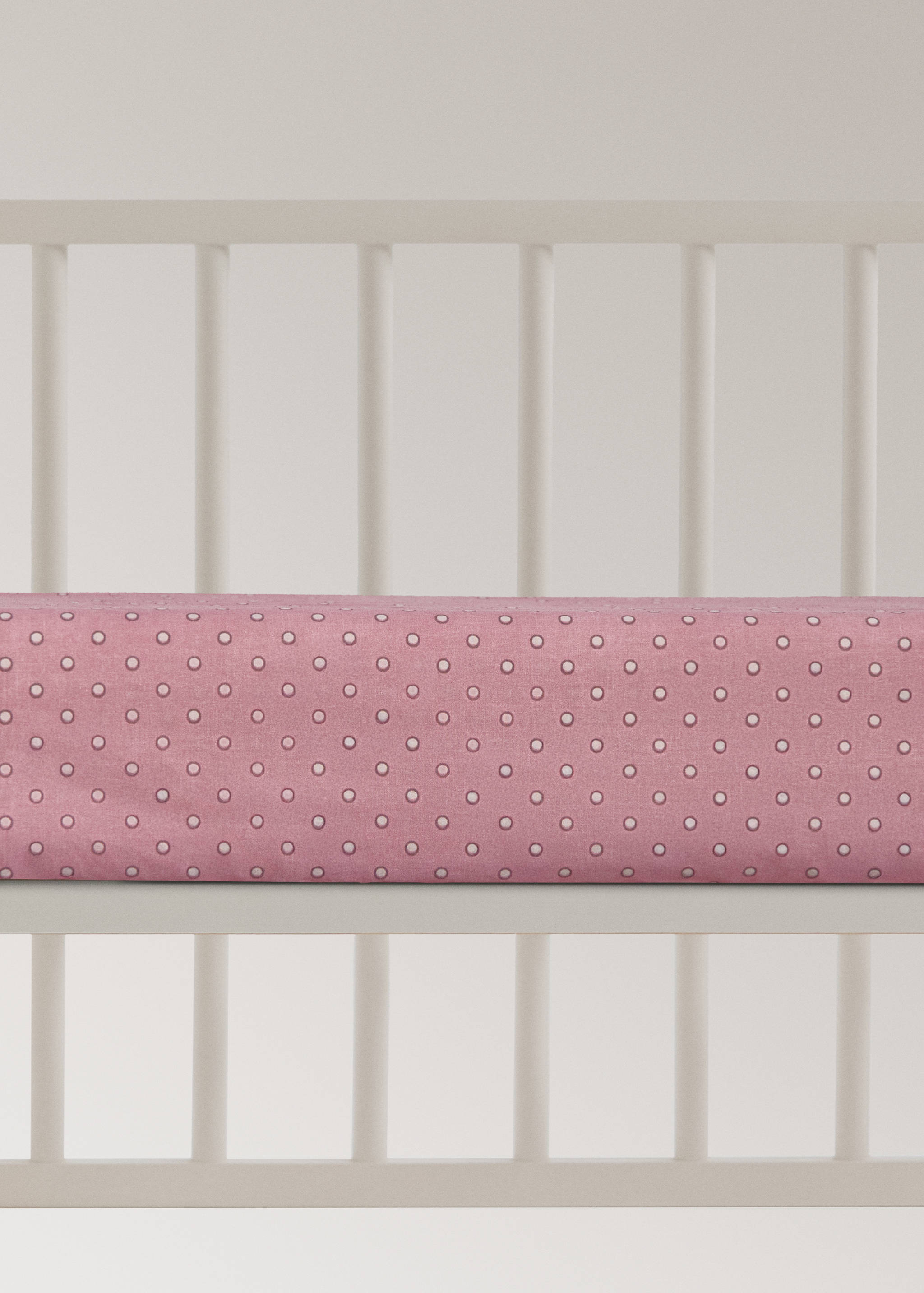 Drap-housse berceau coton à pois - Article sans modèle