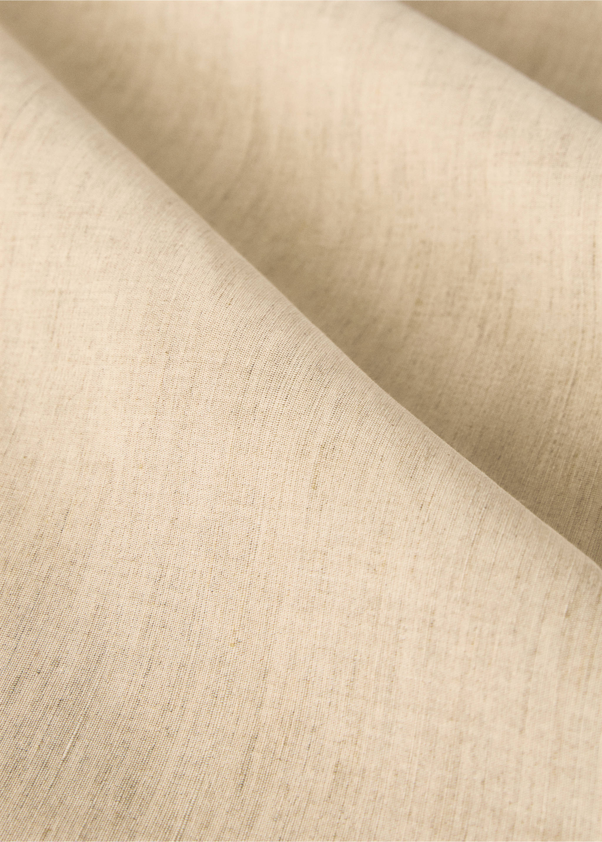 Bettbezug aus Leinen mit Baumwoll-Perkal für Kinderbett - Detail des Artikels 2, Weiß. Ref: 17091561-00.