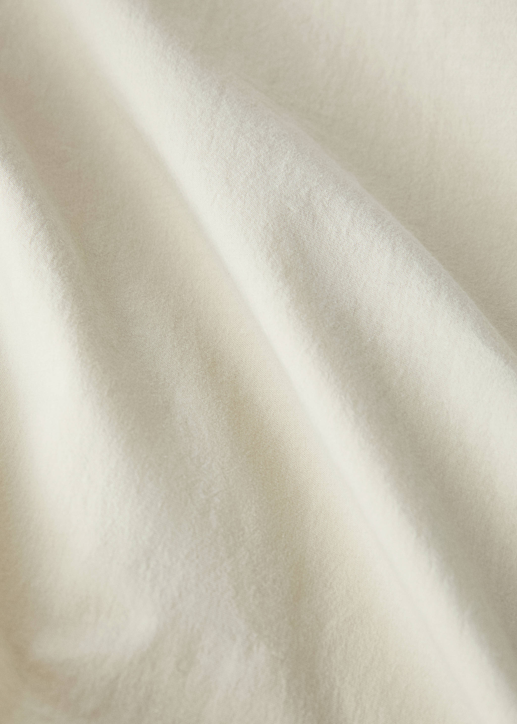 Washed cotton double-stitched fitted sheet for cot - Details of the article 2