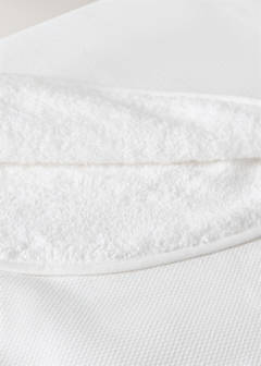 Cotton textured baby blanket — White 2