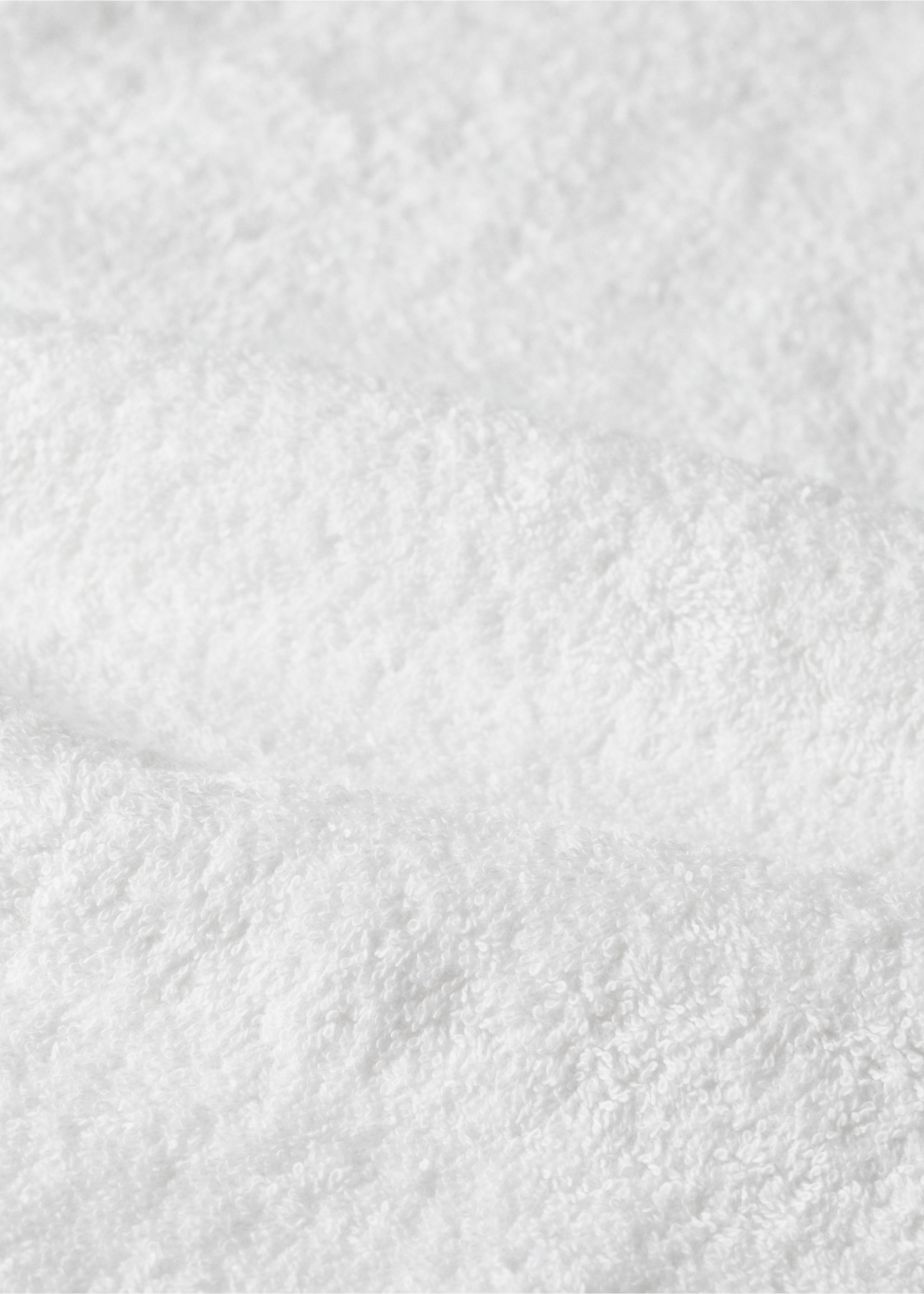 Cotton textured baby blanket - Details of the article 2, White. Ref: 17091567-00.