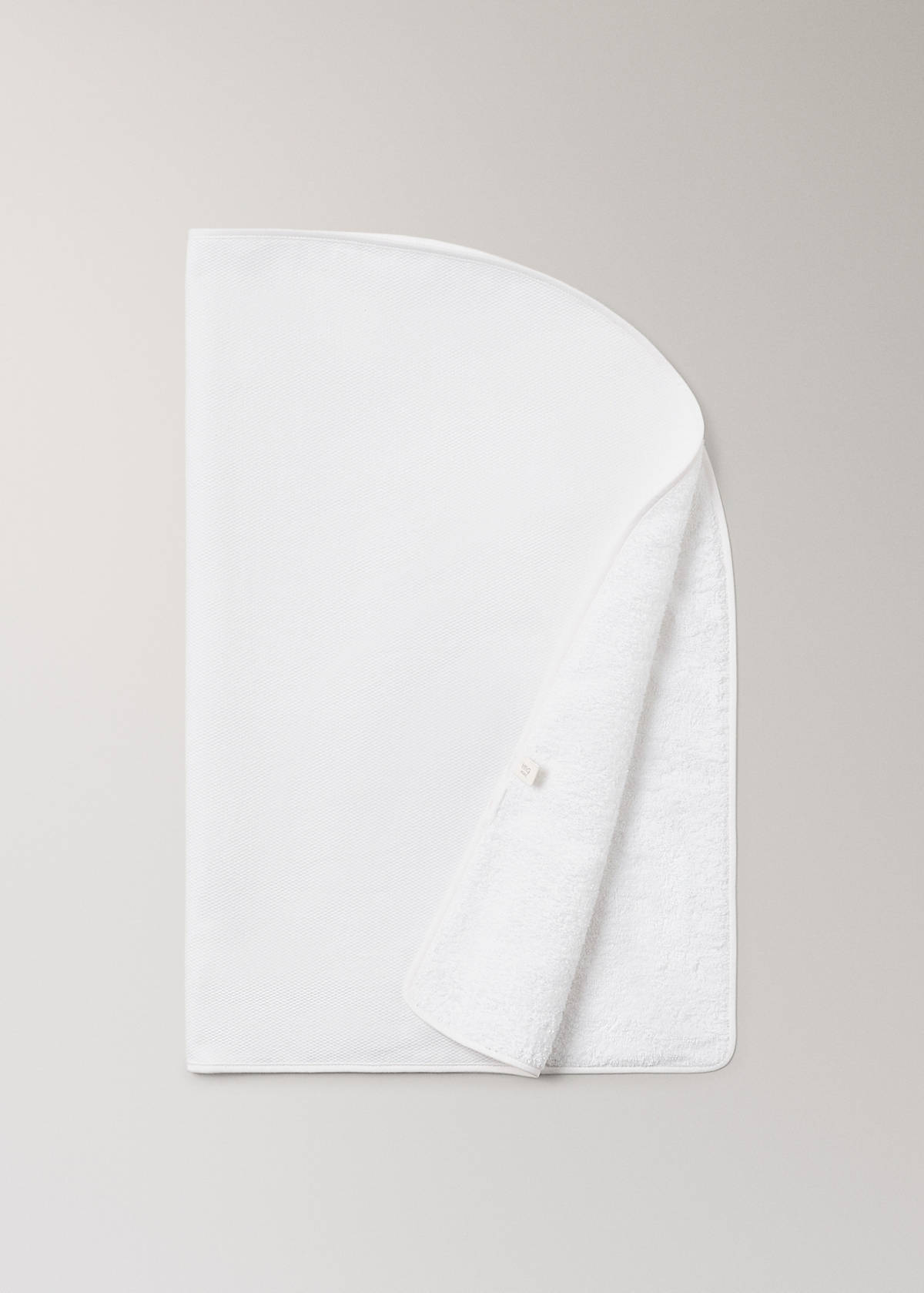 Cotton textured baby blanket — White