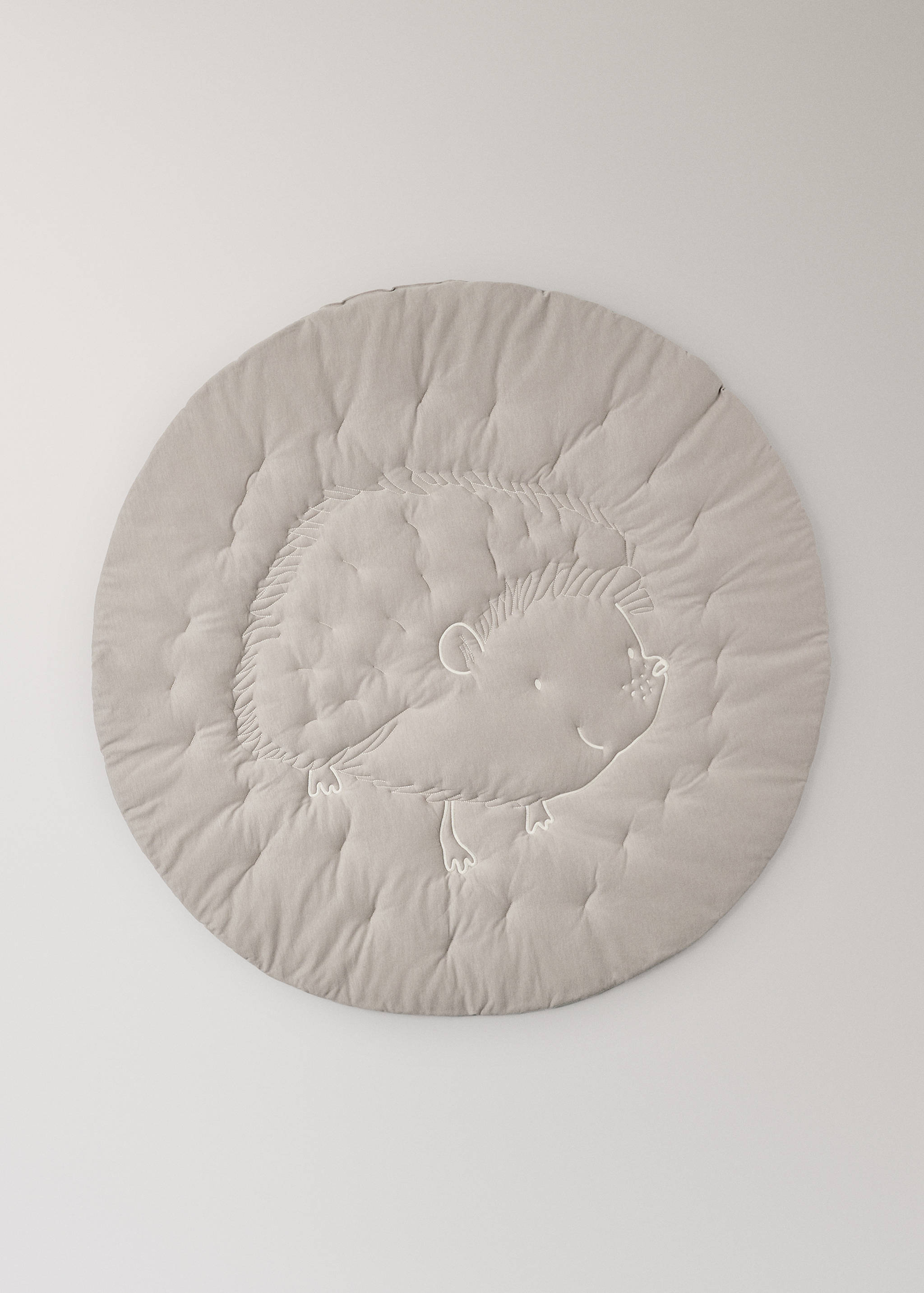 Children's quilted hedgehog rug - Article without model