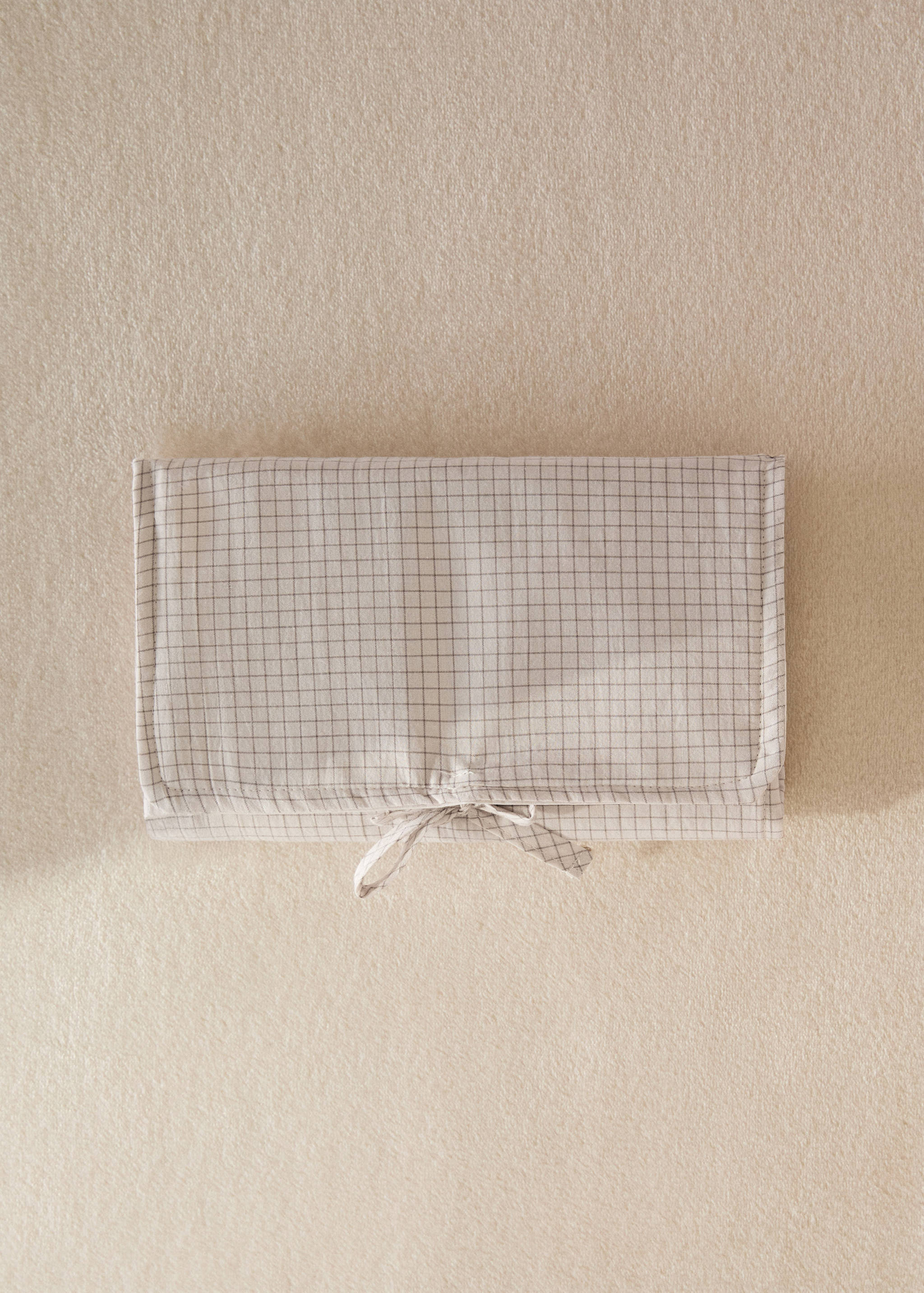 Cotton check portable changing mat - General plane