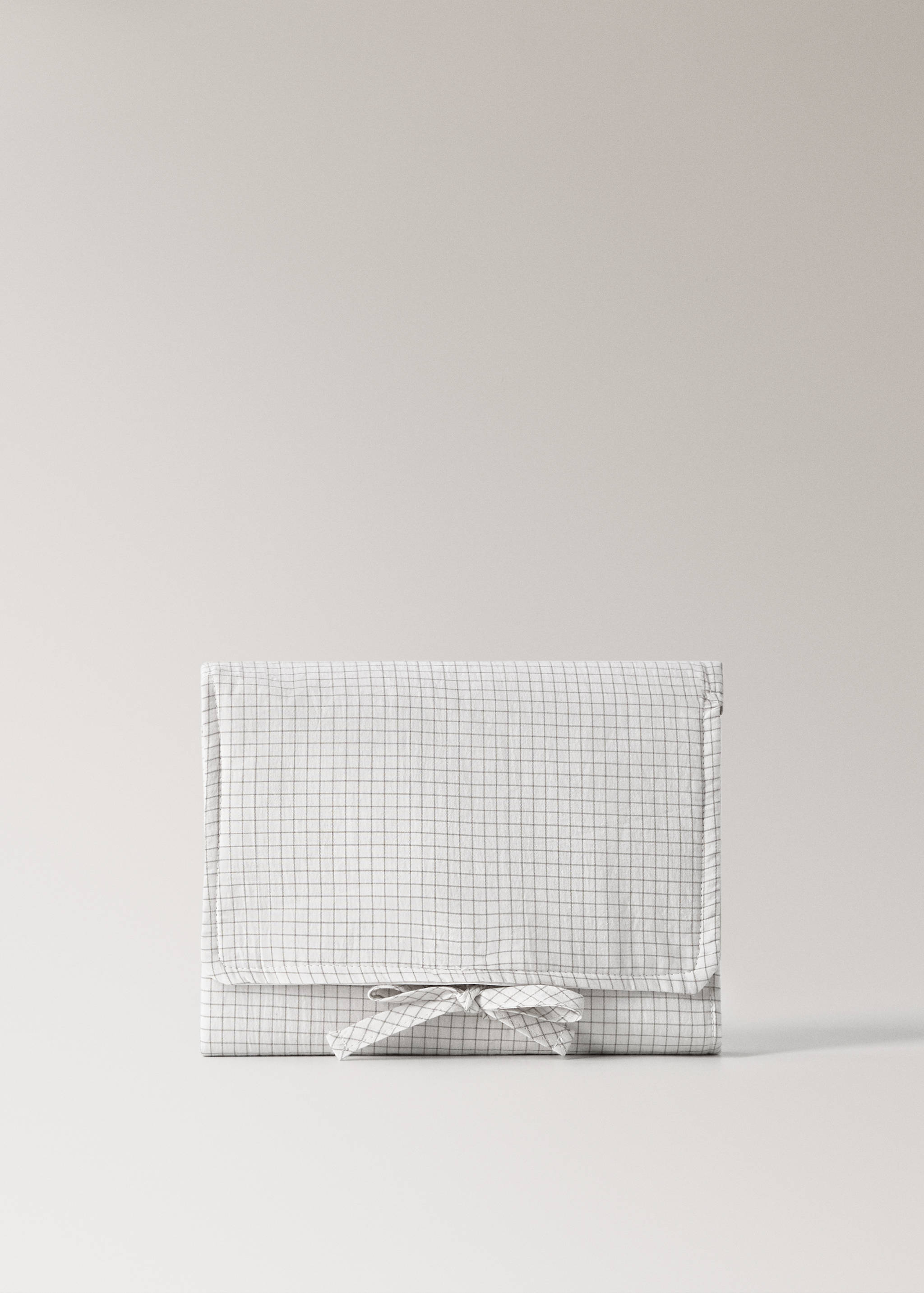 Cotton check portable changing mat - Article without model