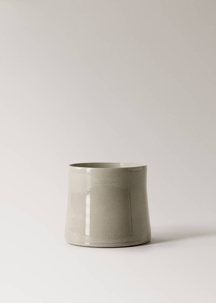 Large terracotta planter — Grey