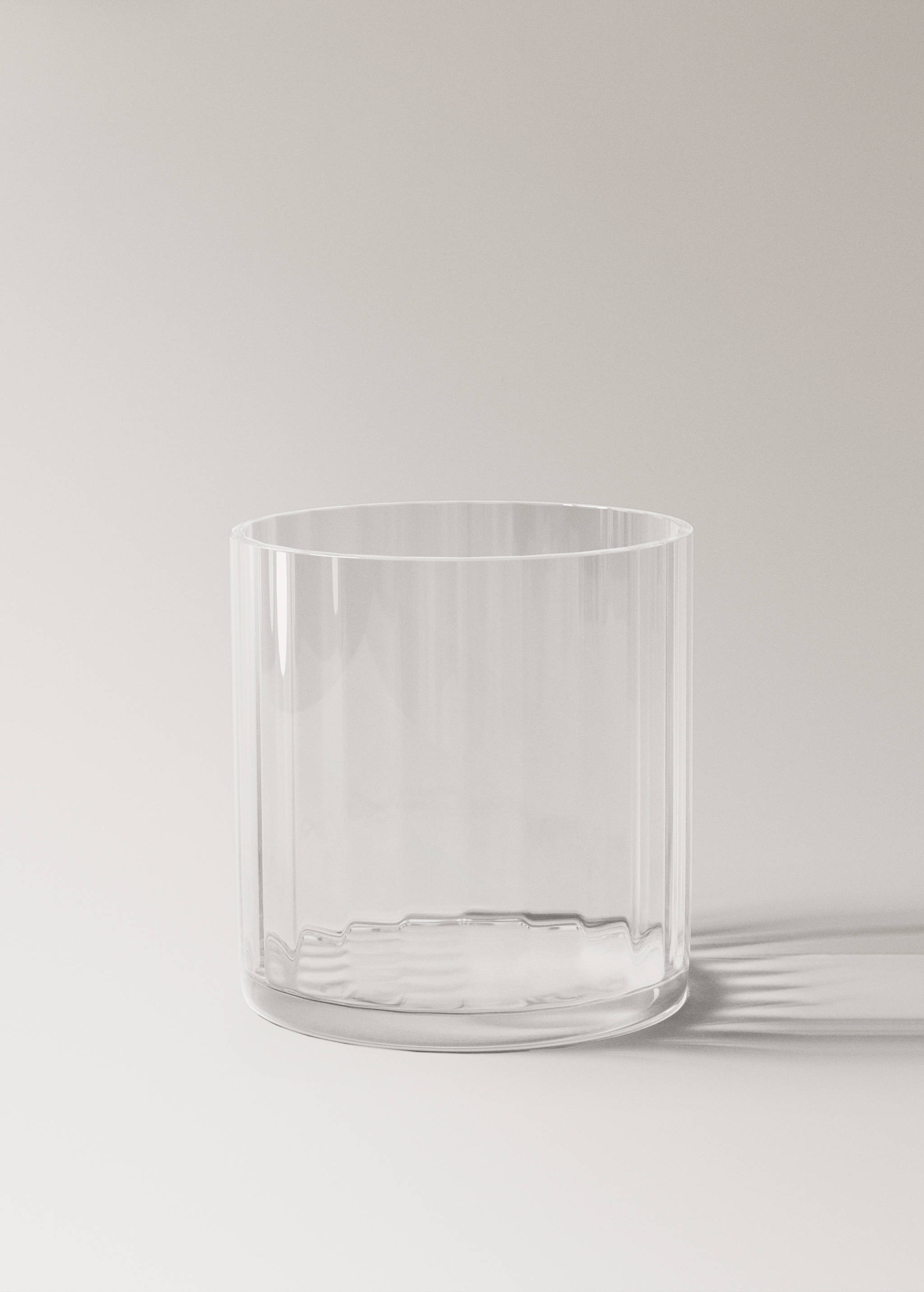 Jarrón vidrio soplado a mano rayas - Artículo sin modelo