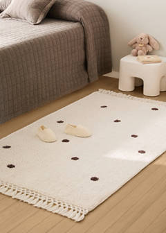 Alfombra infantil lunares — Blanco roto 1