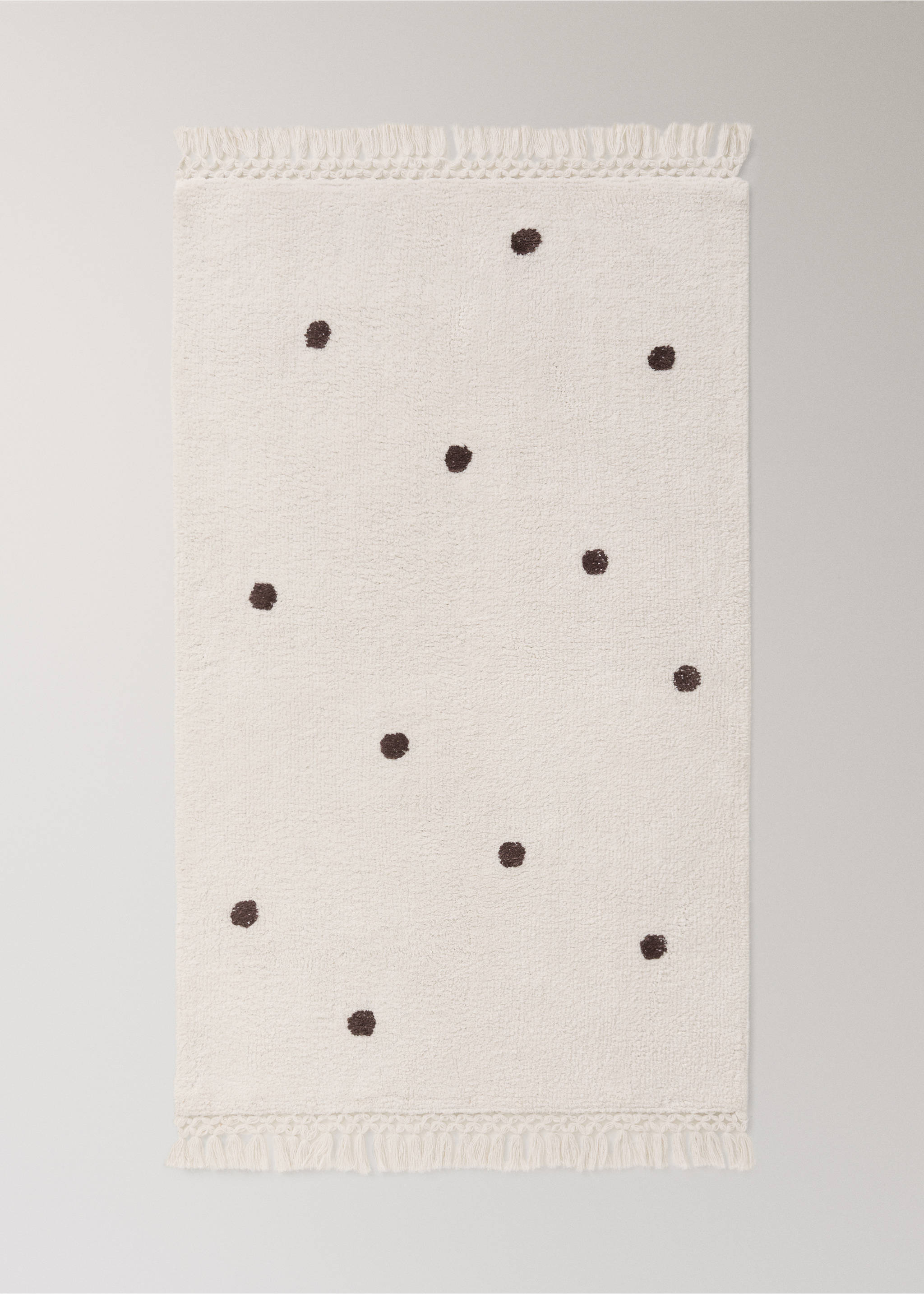 Polka dot kids' rug - Article without model, Off White. Ref: 17091587-00.
