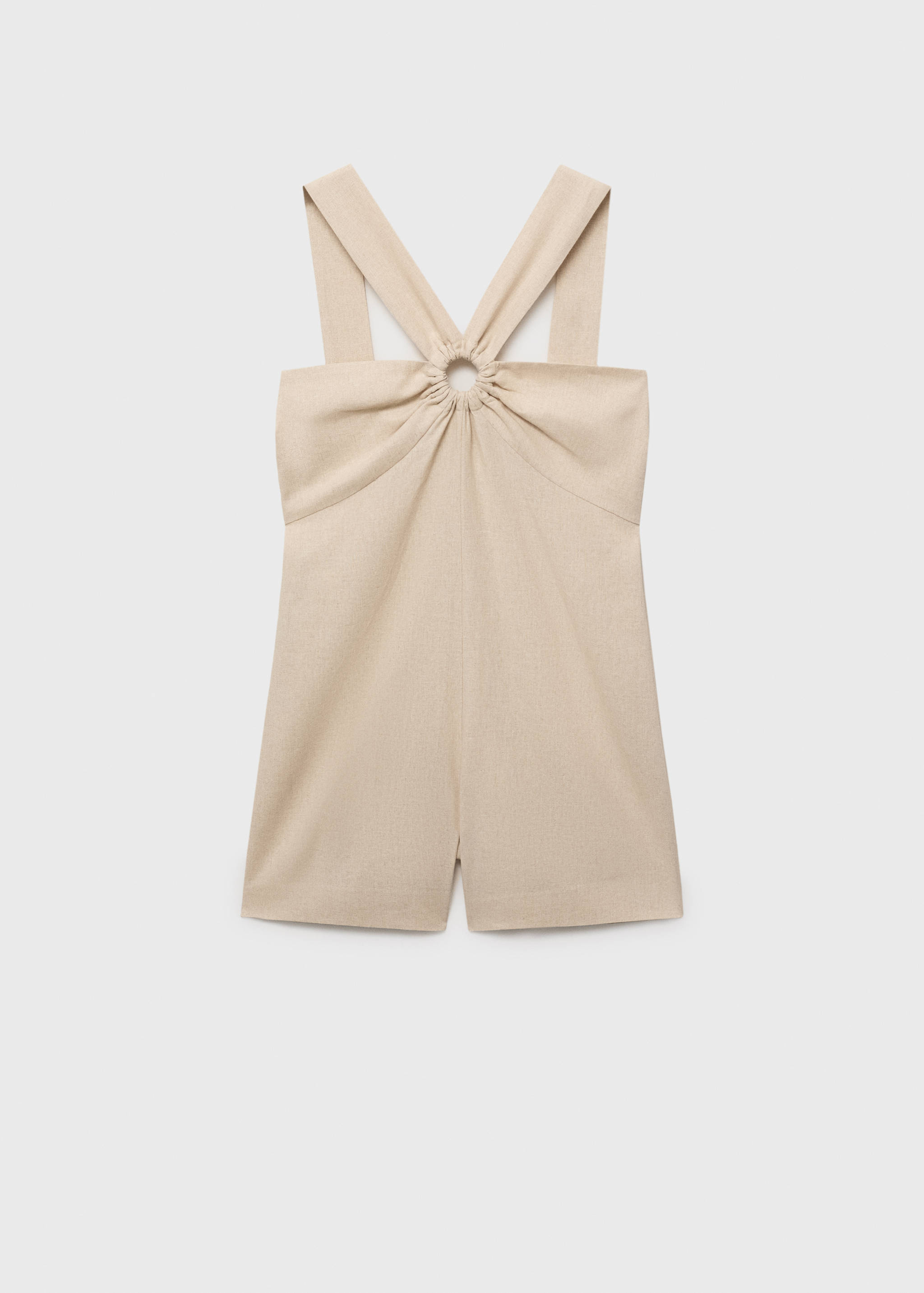 Linen jumpsuit with hoop detail - Article without model
