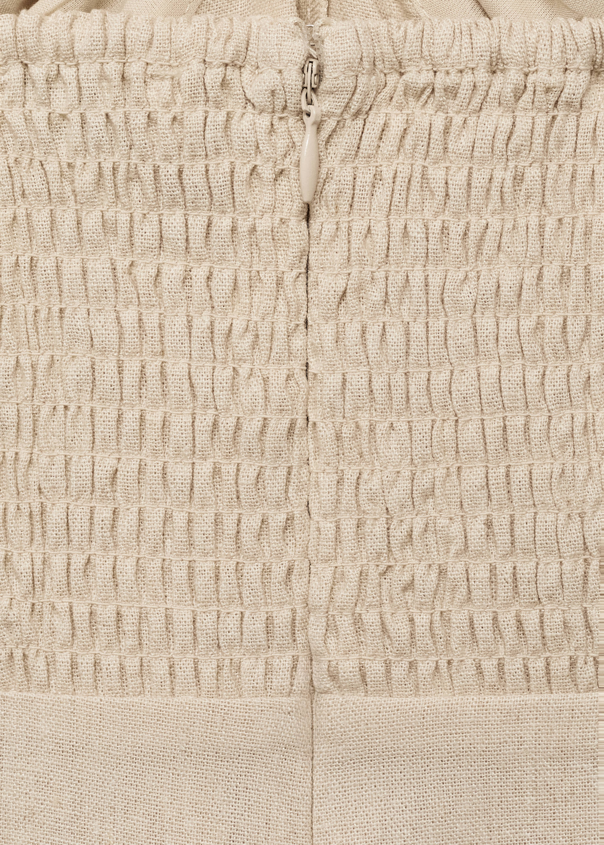 Linen jumpsuit with hoop detail - Details of the article 0