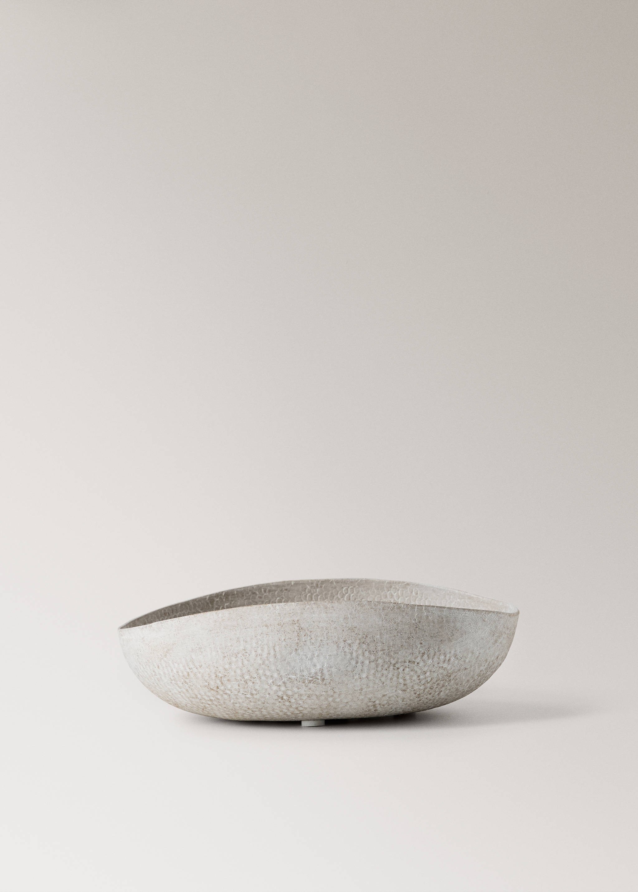 Bol décoratif moyen en métal texturé - Article sans modèle