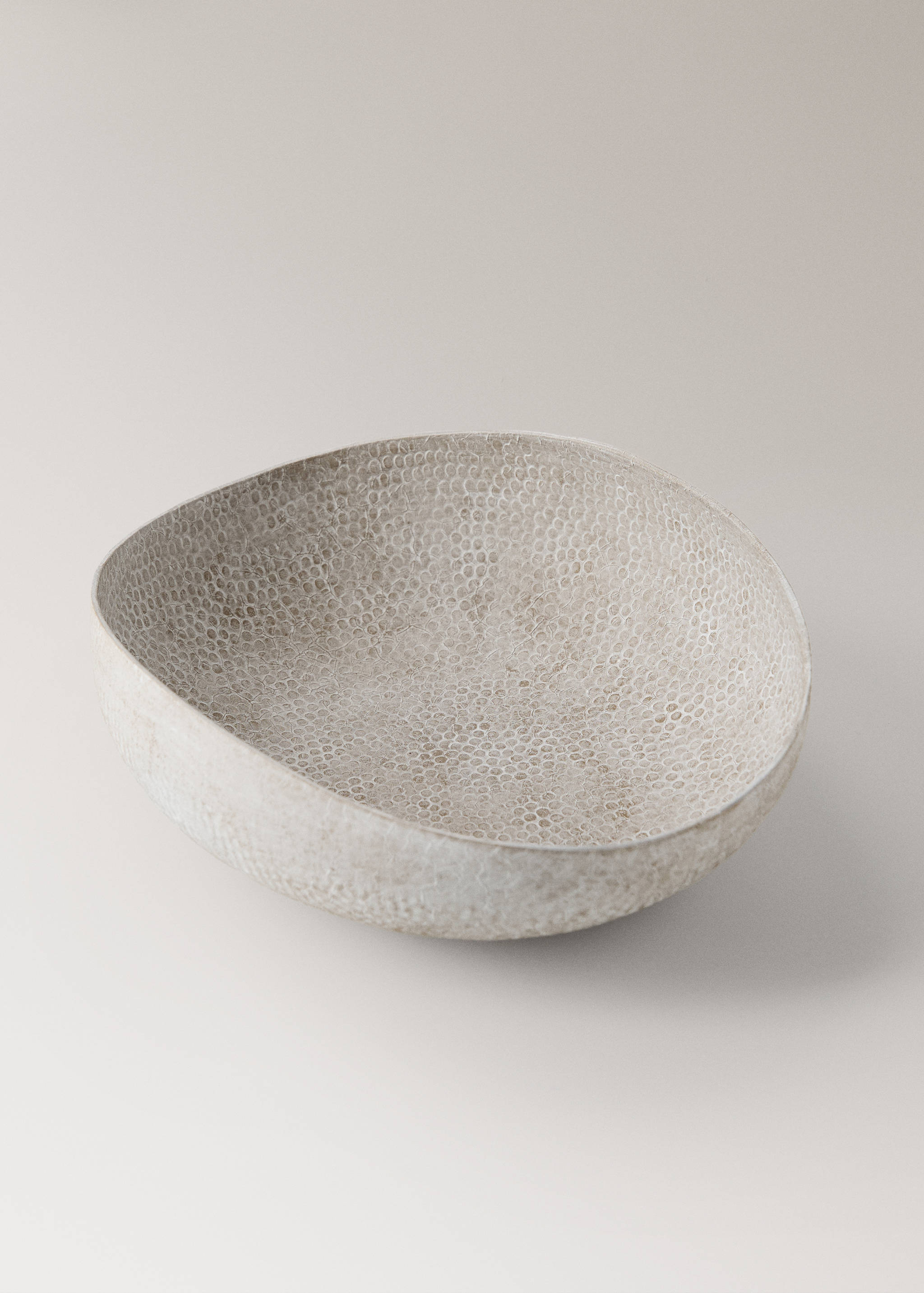 Bol décoratif moyen en métal texturé - Détail de l'article 1