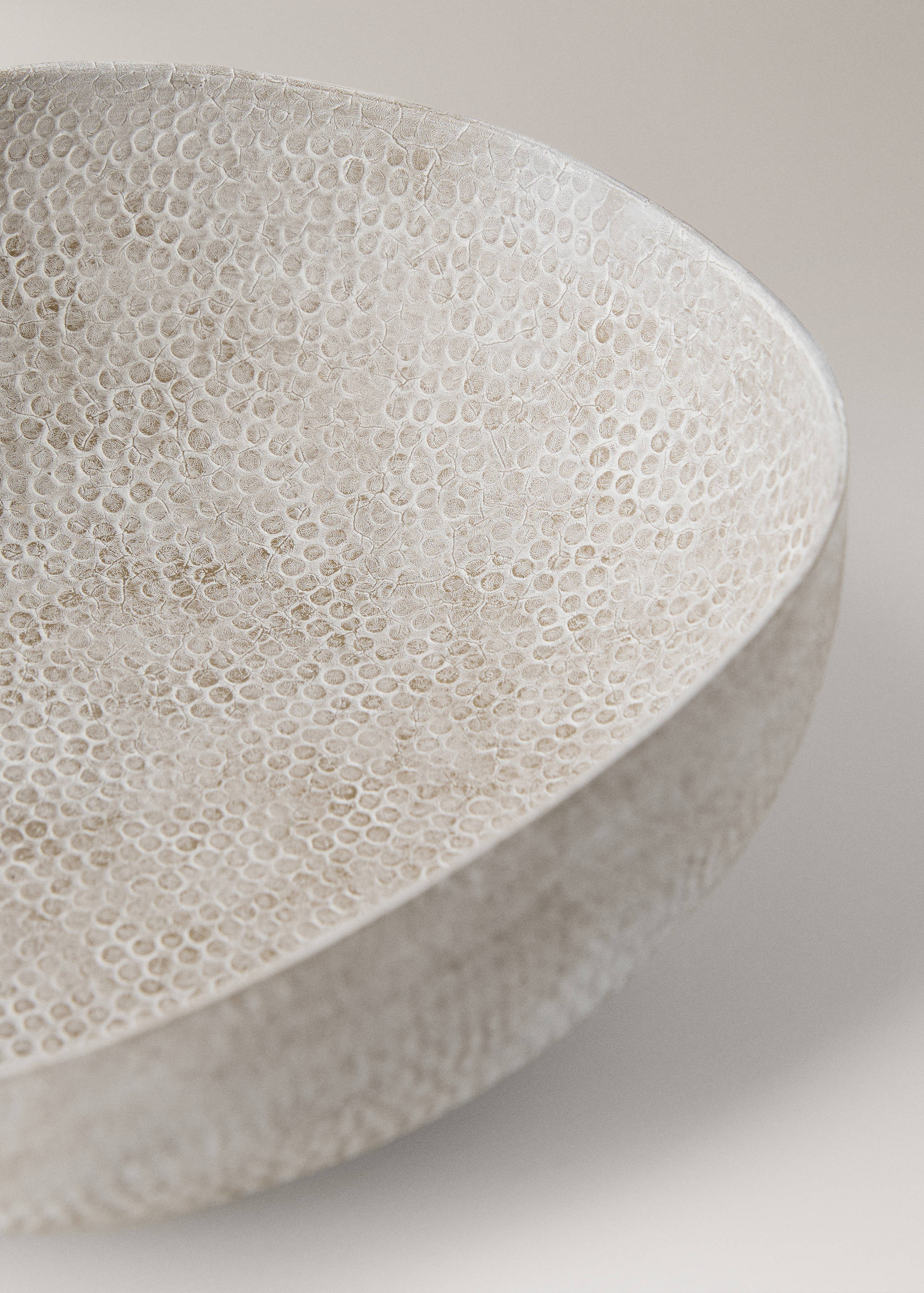 Bol décoratif moyen en métal texturé - Détail de l'article 3