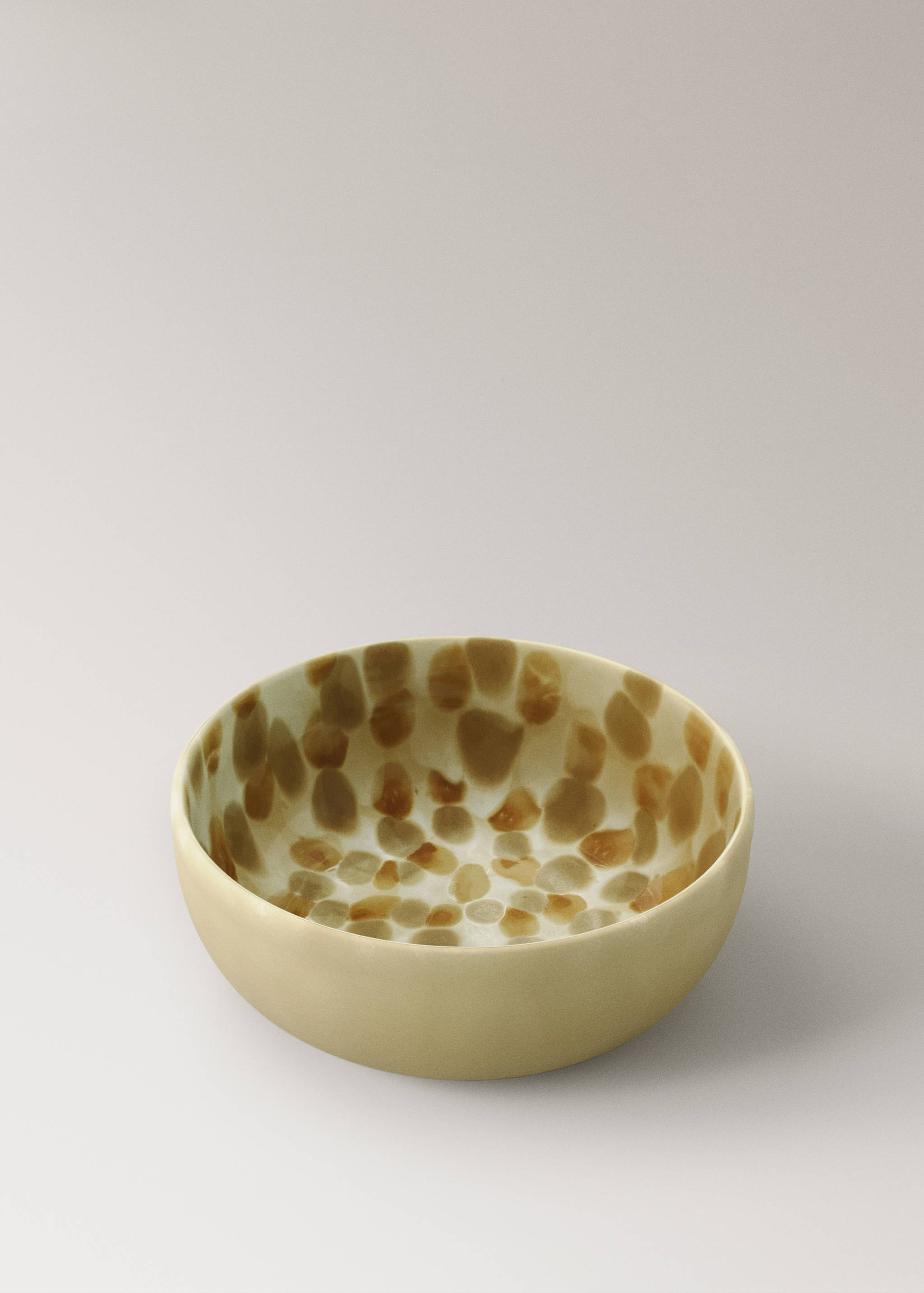 Reactive stoneware bowl with spots - Details of the article 2