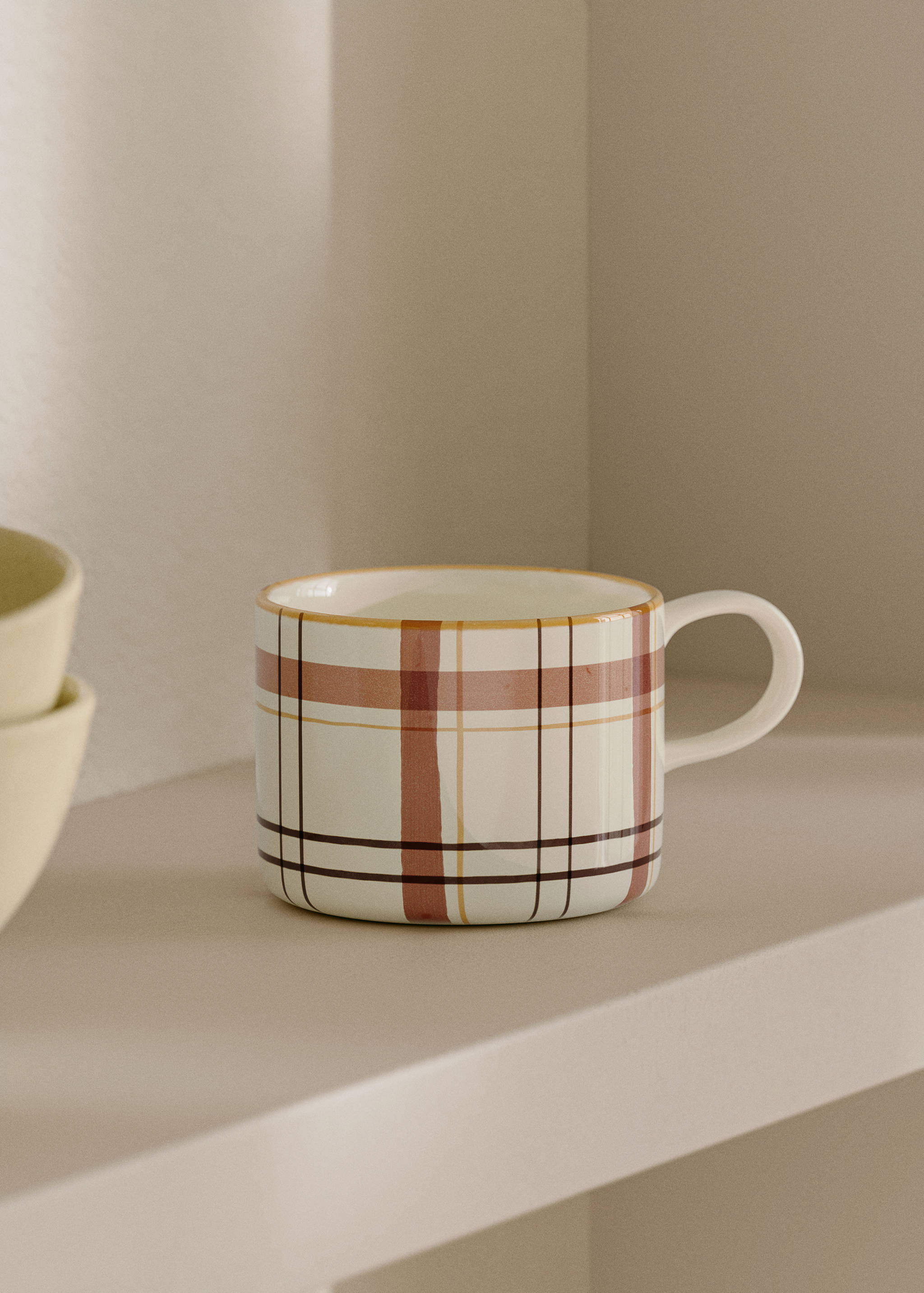 Handgeschilderde koffiemok - Overzichtstekening