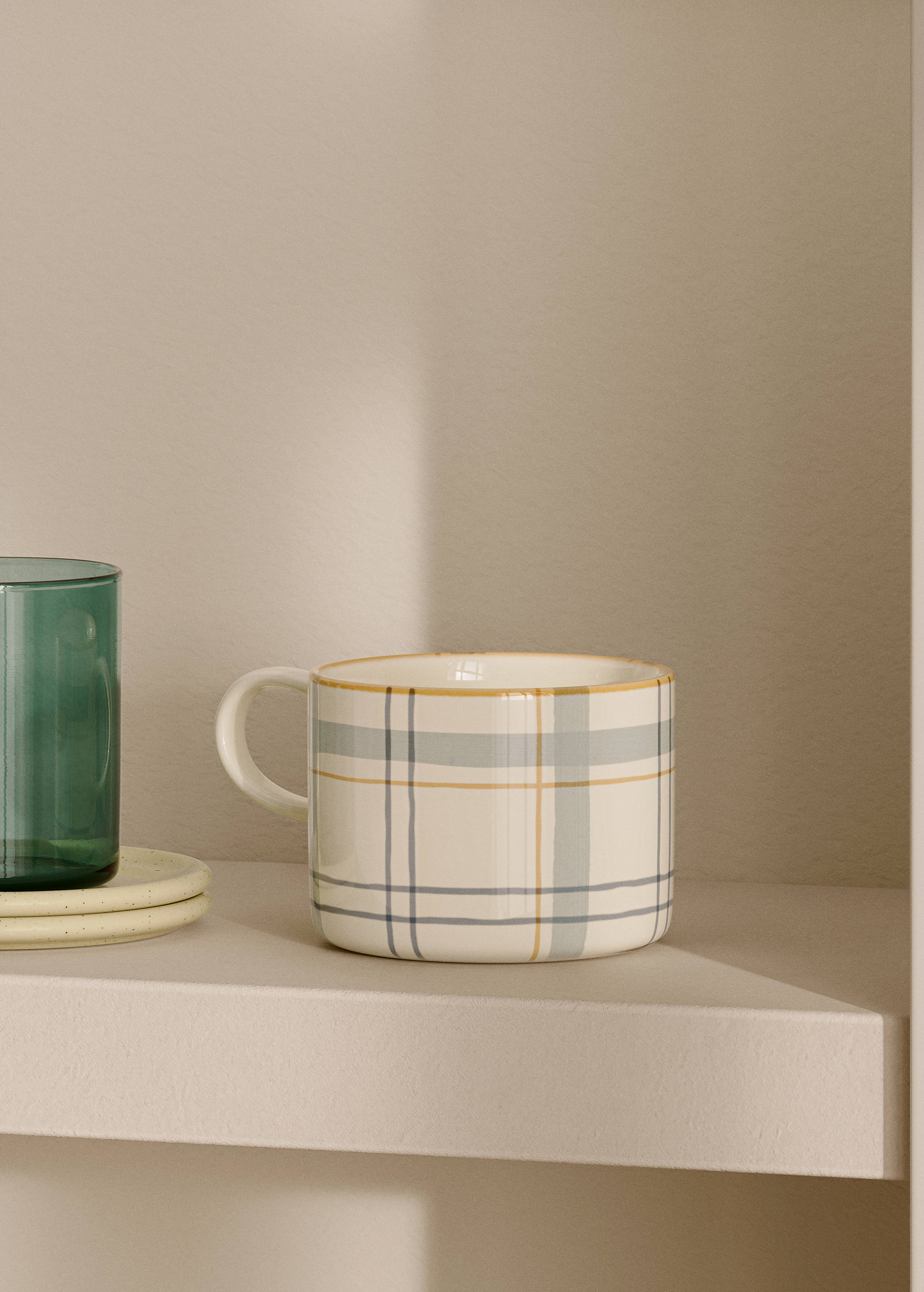 Handgeschilderde koffiemok - Overzichtstekening