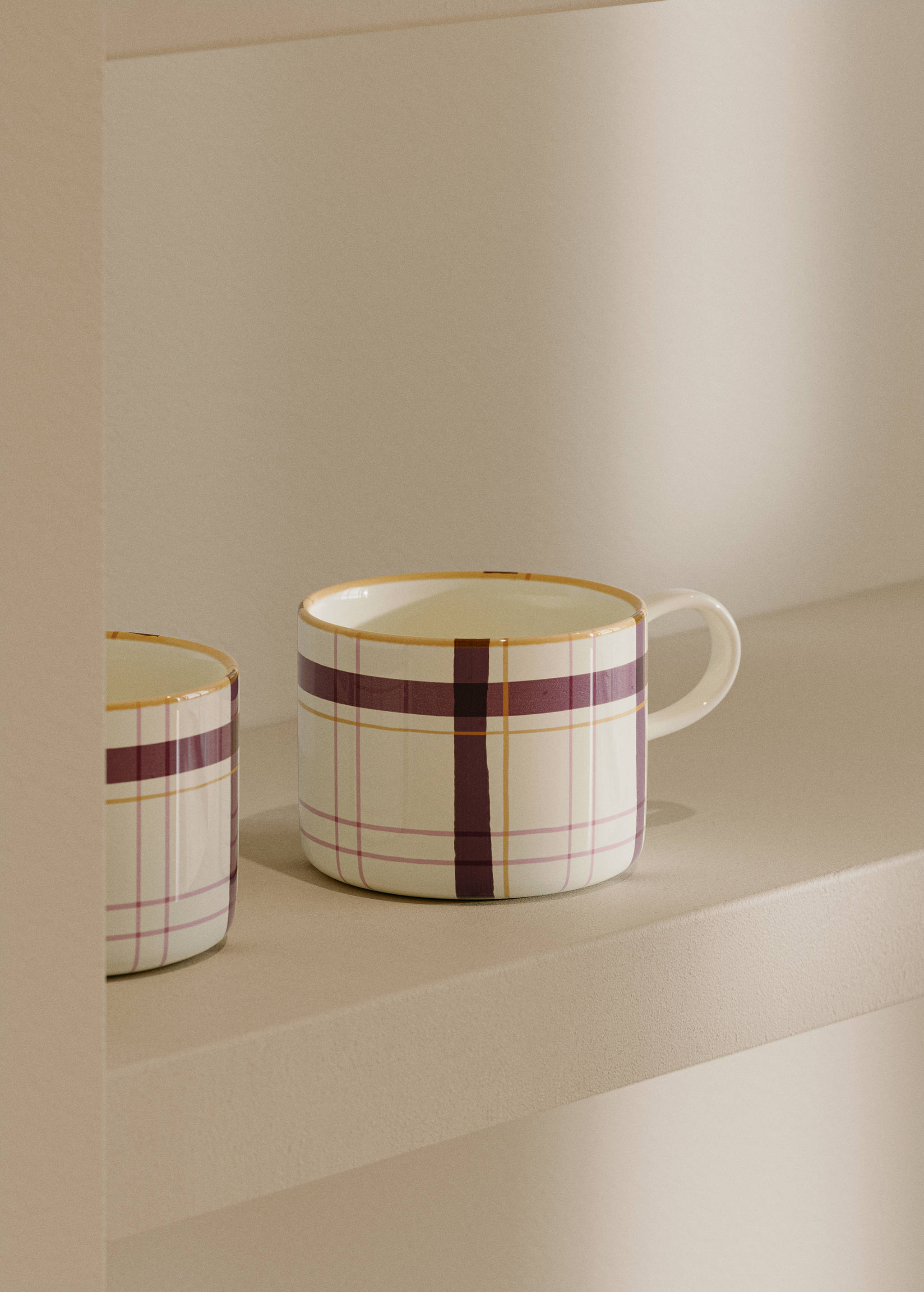 Handgeschilderde koffiemok - Overzichtstekening