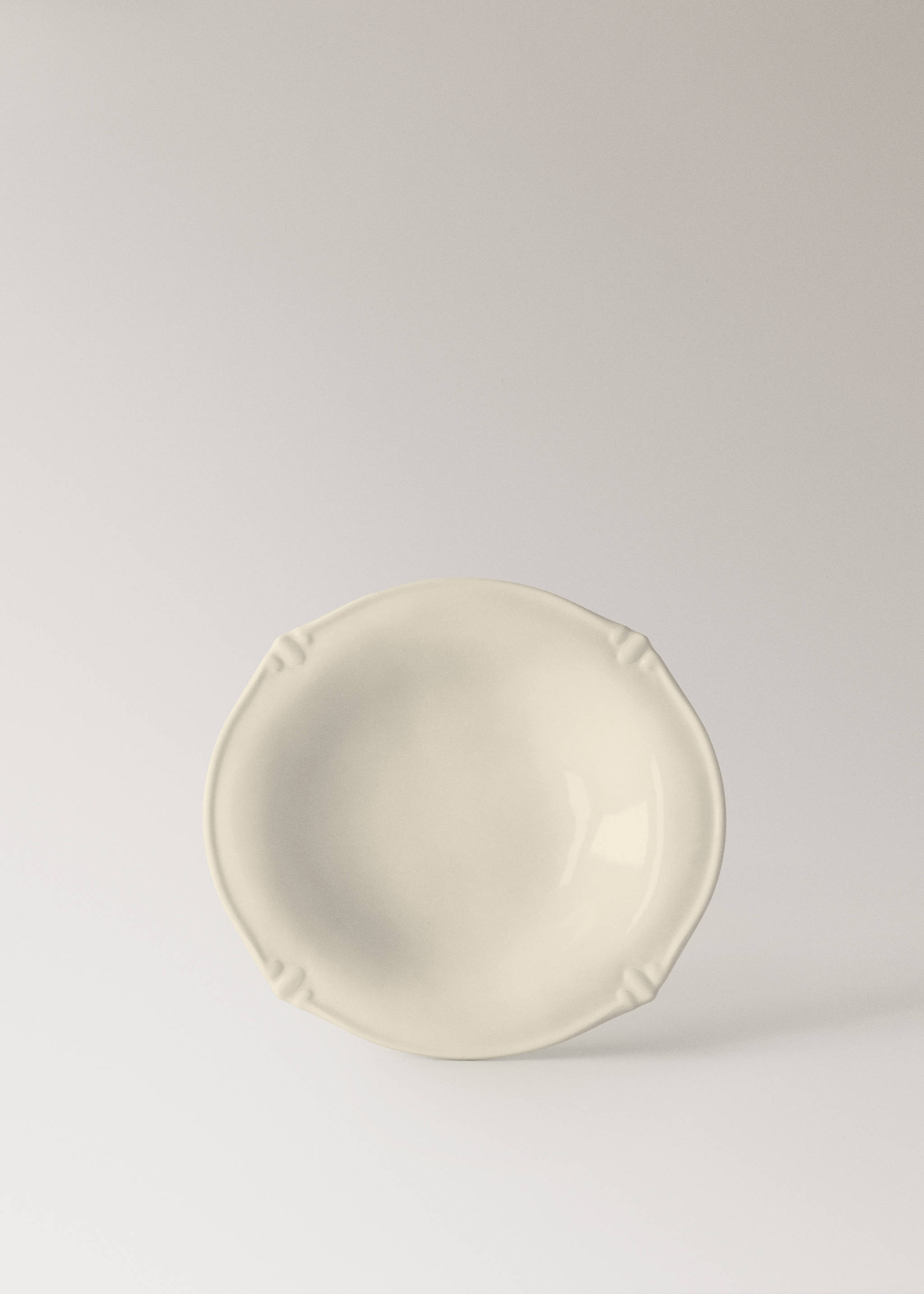 Oval stoneware soup plate - Article without model
