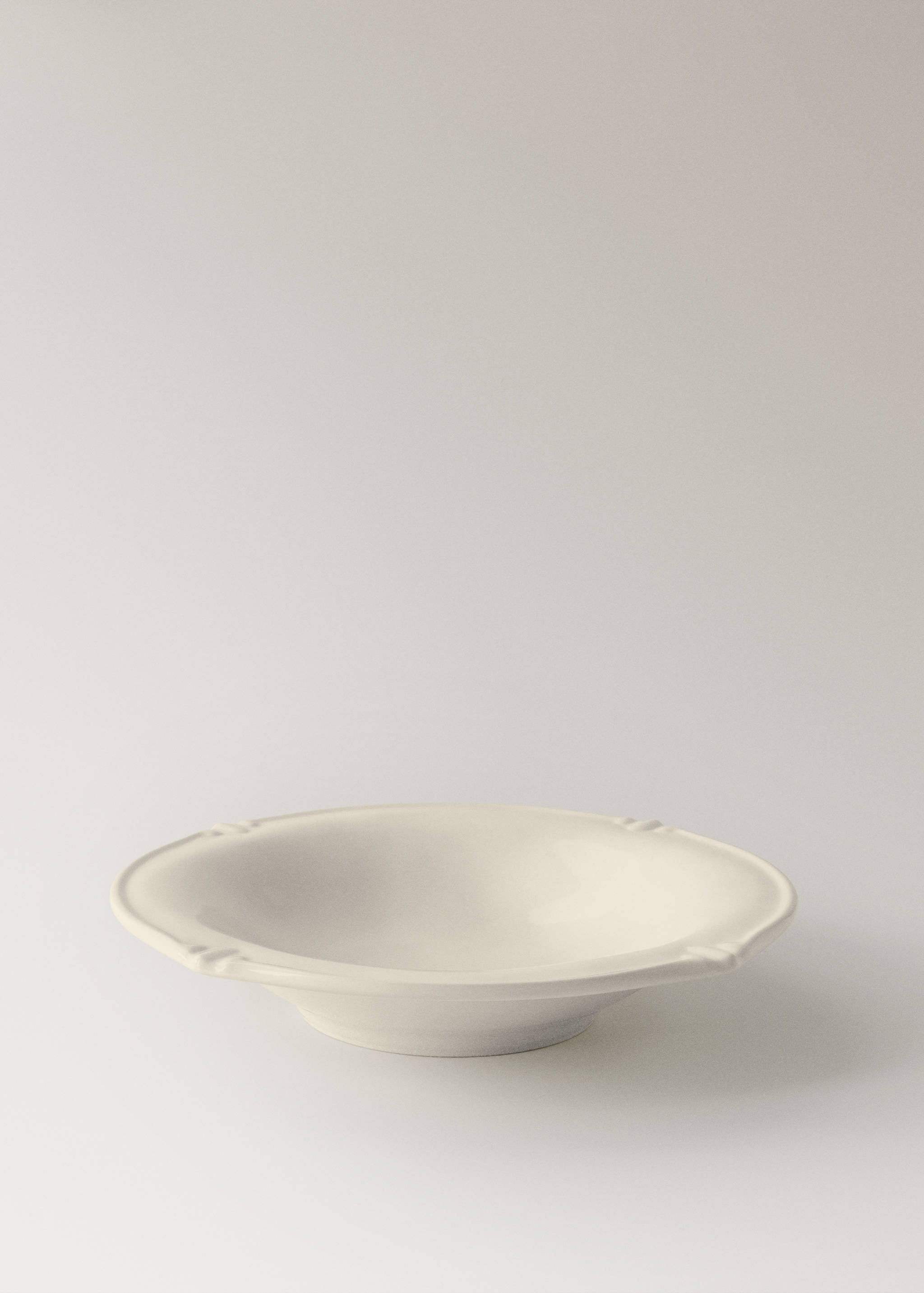 Oval stoneware soup plate - Details of the article 1