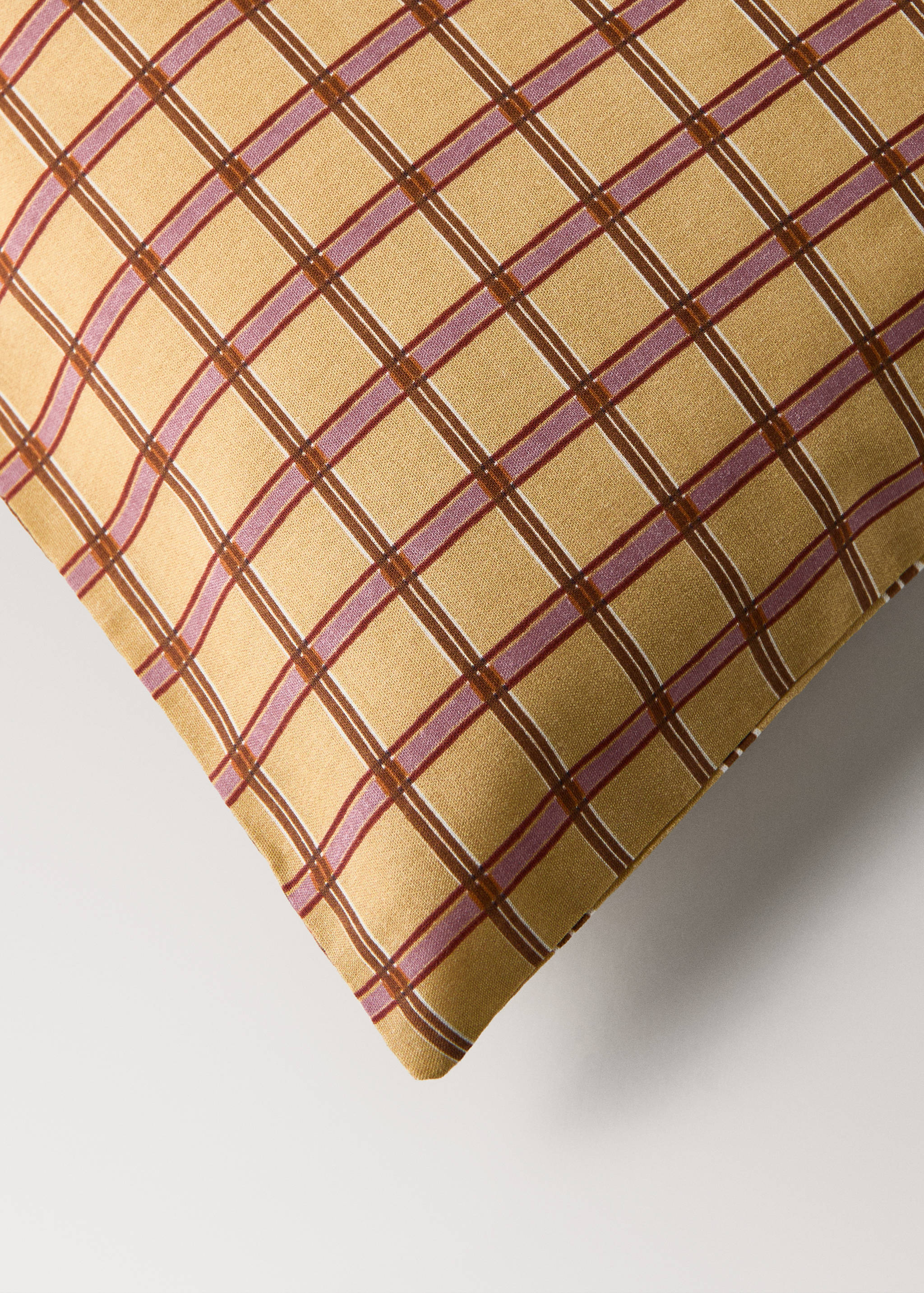 Vändbart påslakan för spjälsäng i percale-bomull med rutmönster - Detaljer om artikeln 3