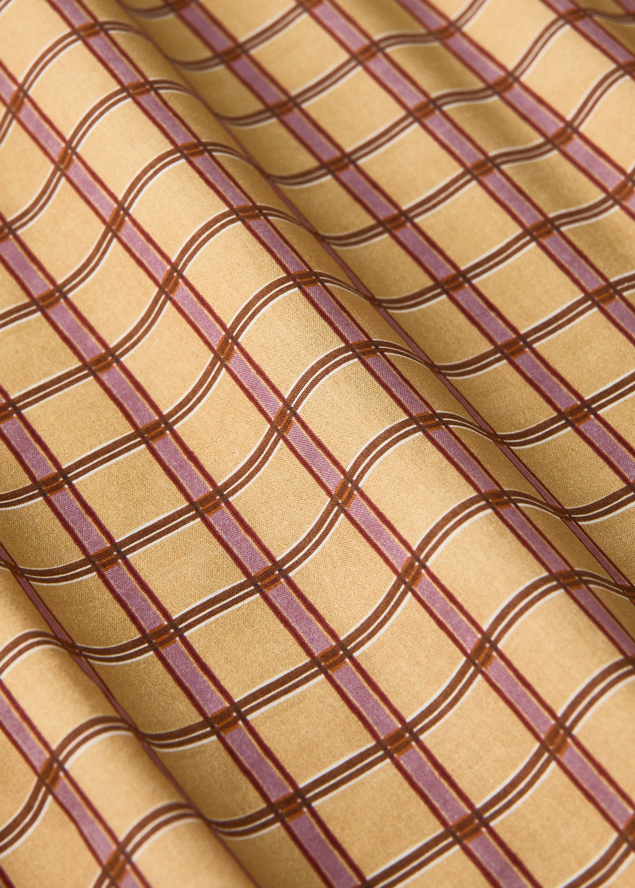 Drap-housse berceau percale de coton à carreaux - Détail de l'article 2