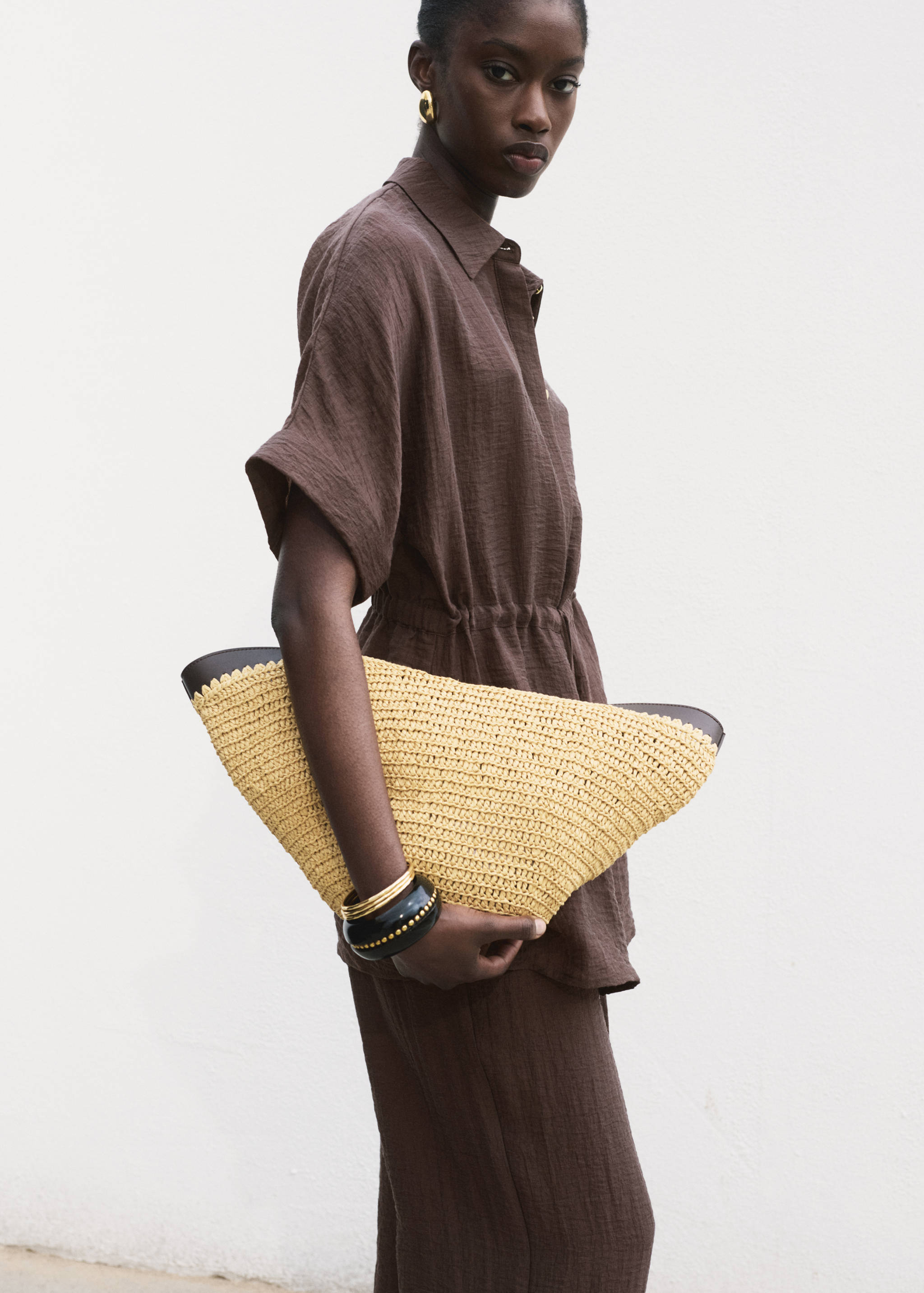 Lyocell shirt with adjustable waist - Medium plane