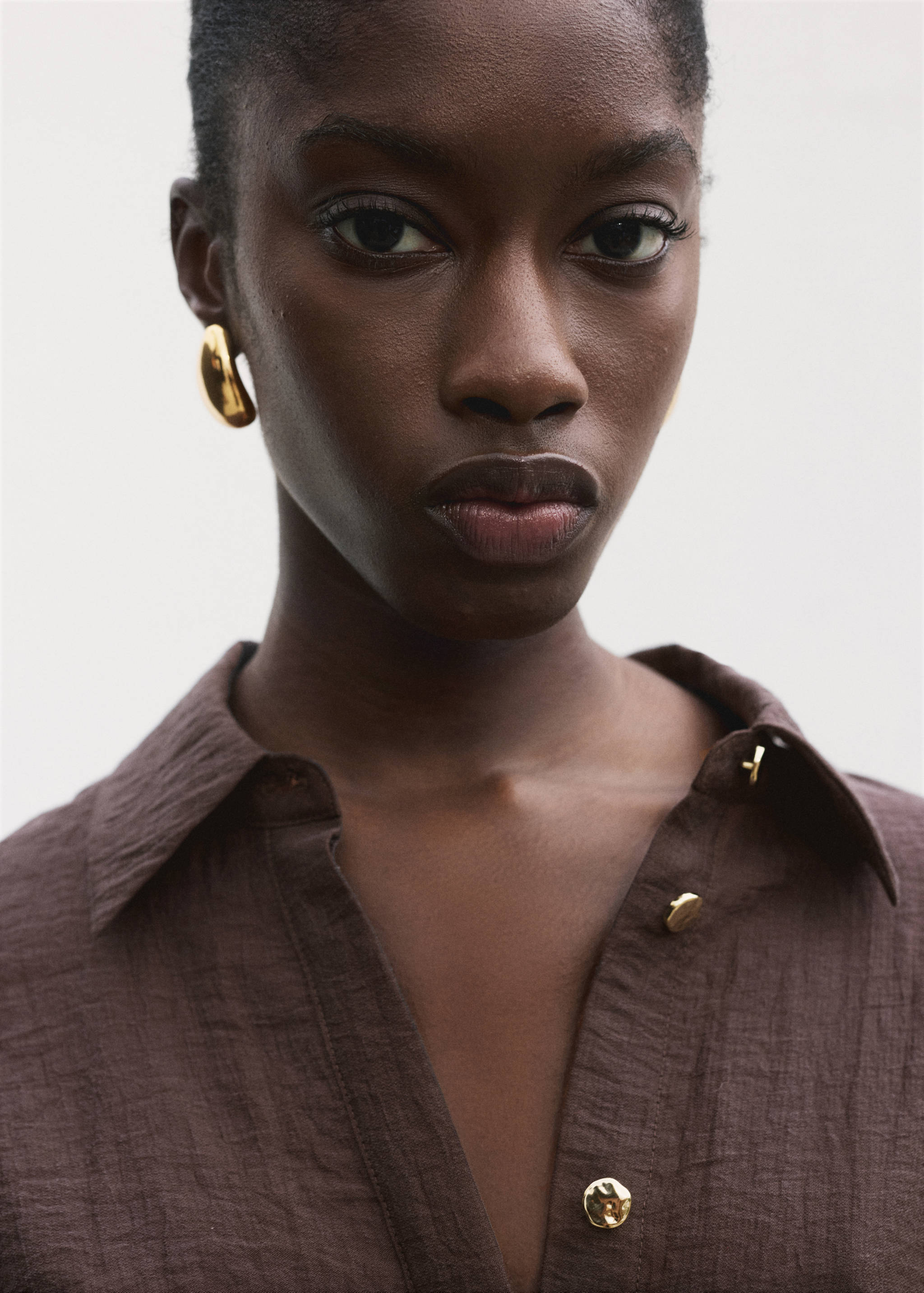 Lyocell shirt with adjustable waist - Details of the article 1