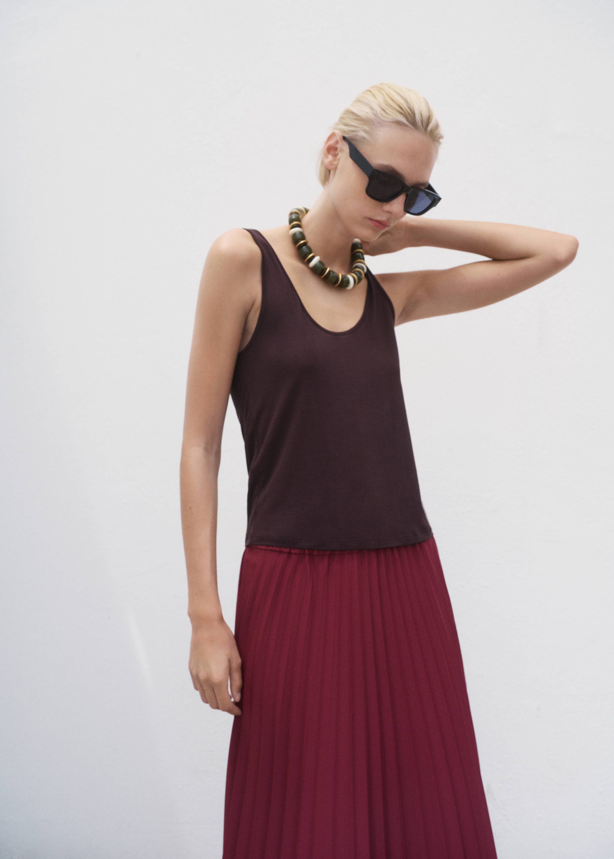 Fustă lungă plisată - Detaliu al articolului 1