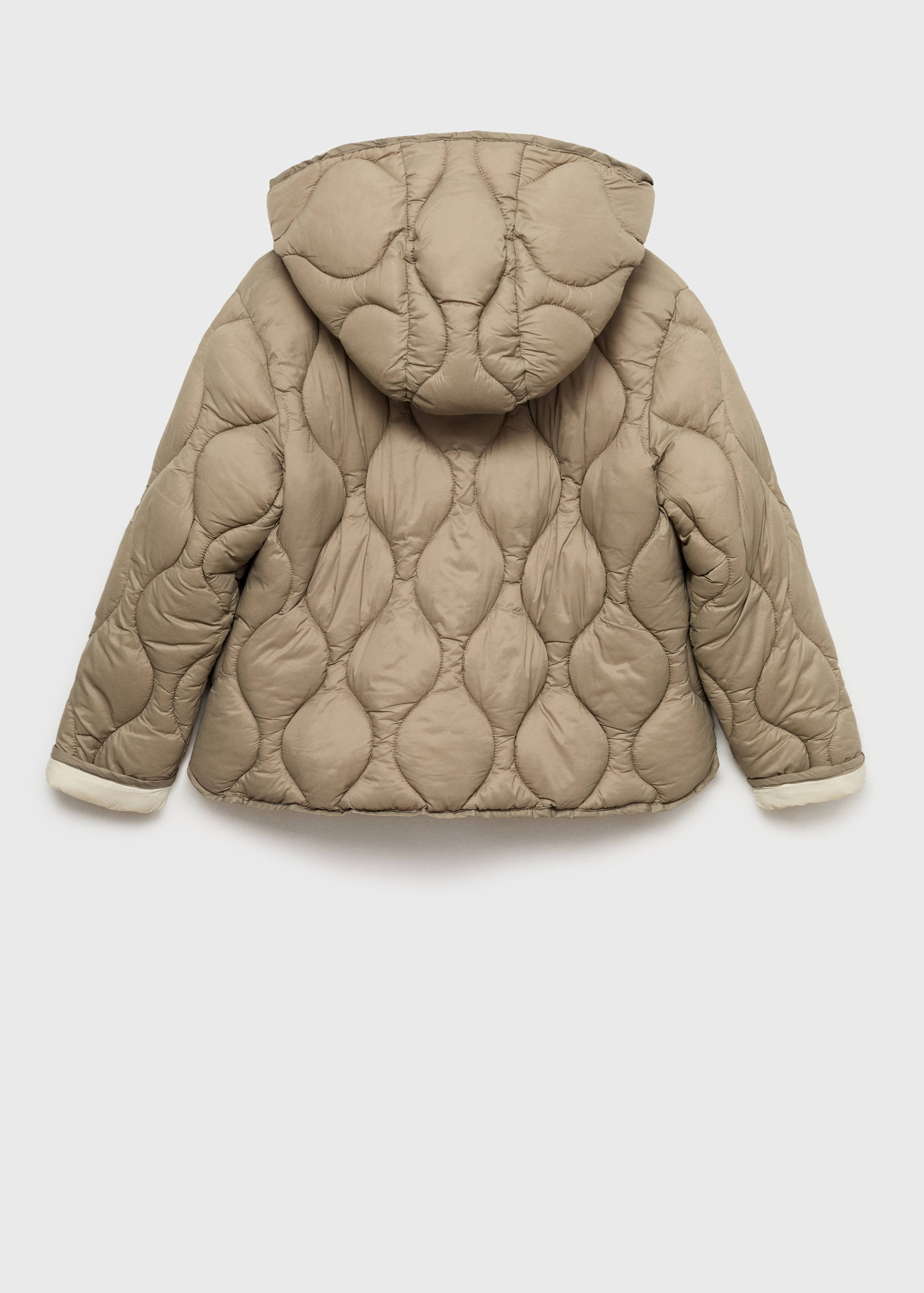 Hood puffer coat - Reverse of the article