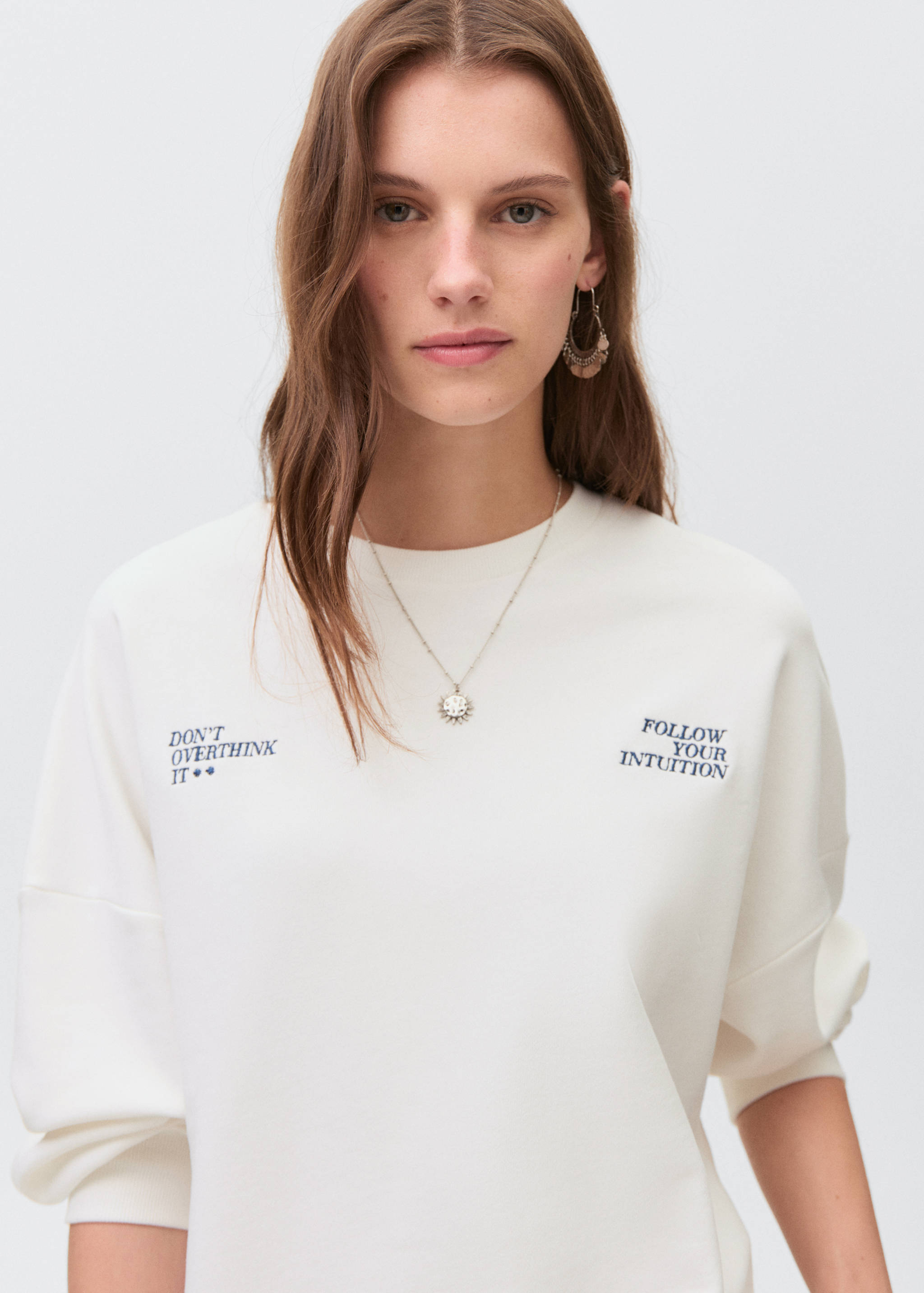 Printed cotton sweatshirt - Details of the article 1