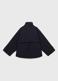 Trench coat with button detail — Navy 6