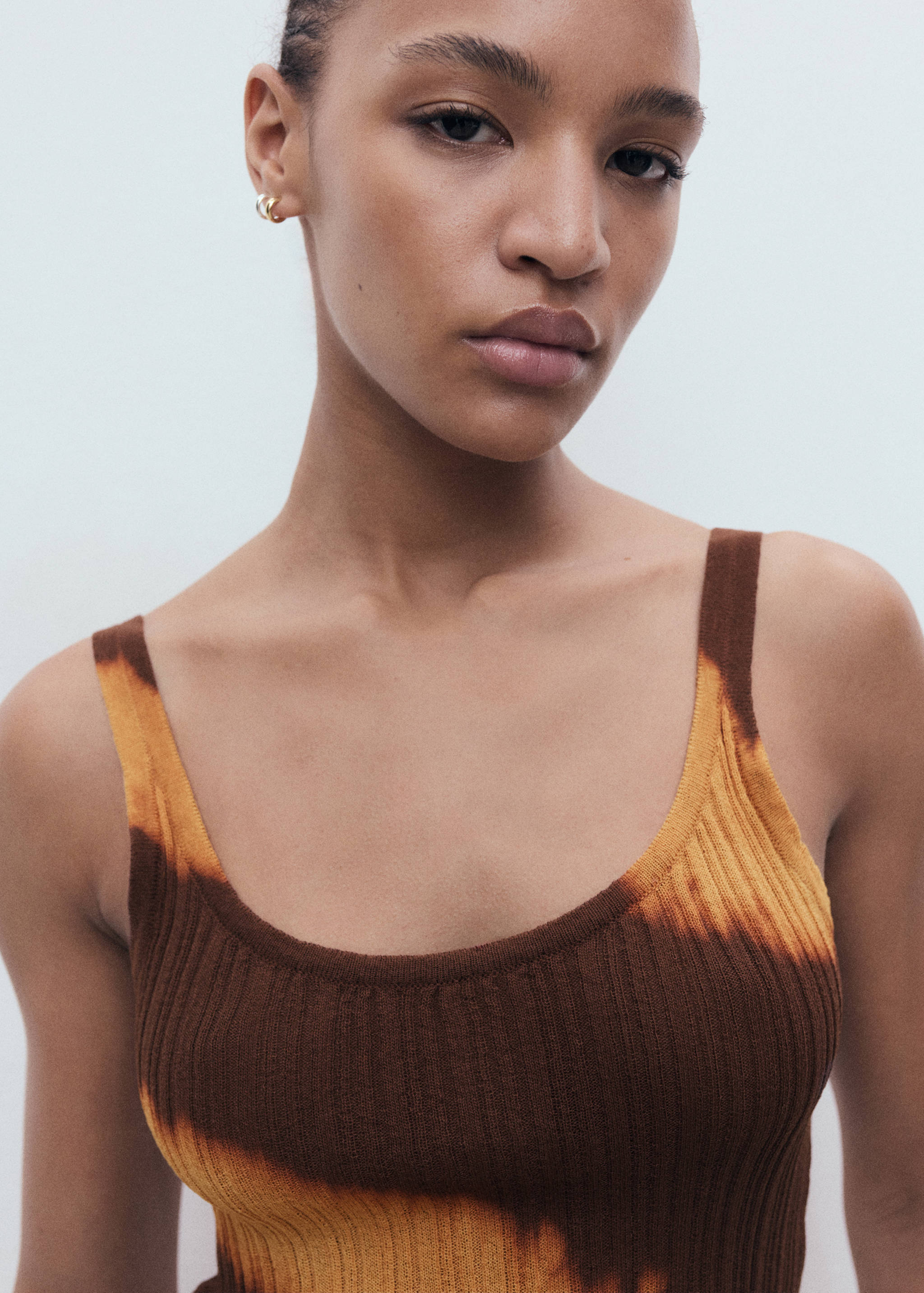 Tie-dye knitted top - Medium plane