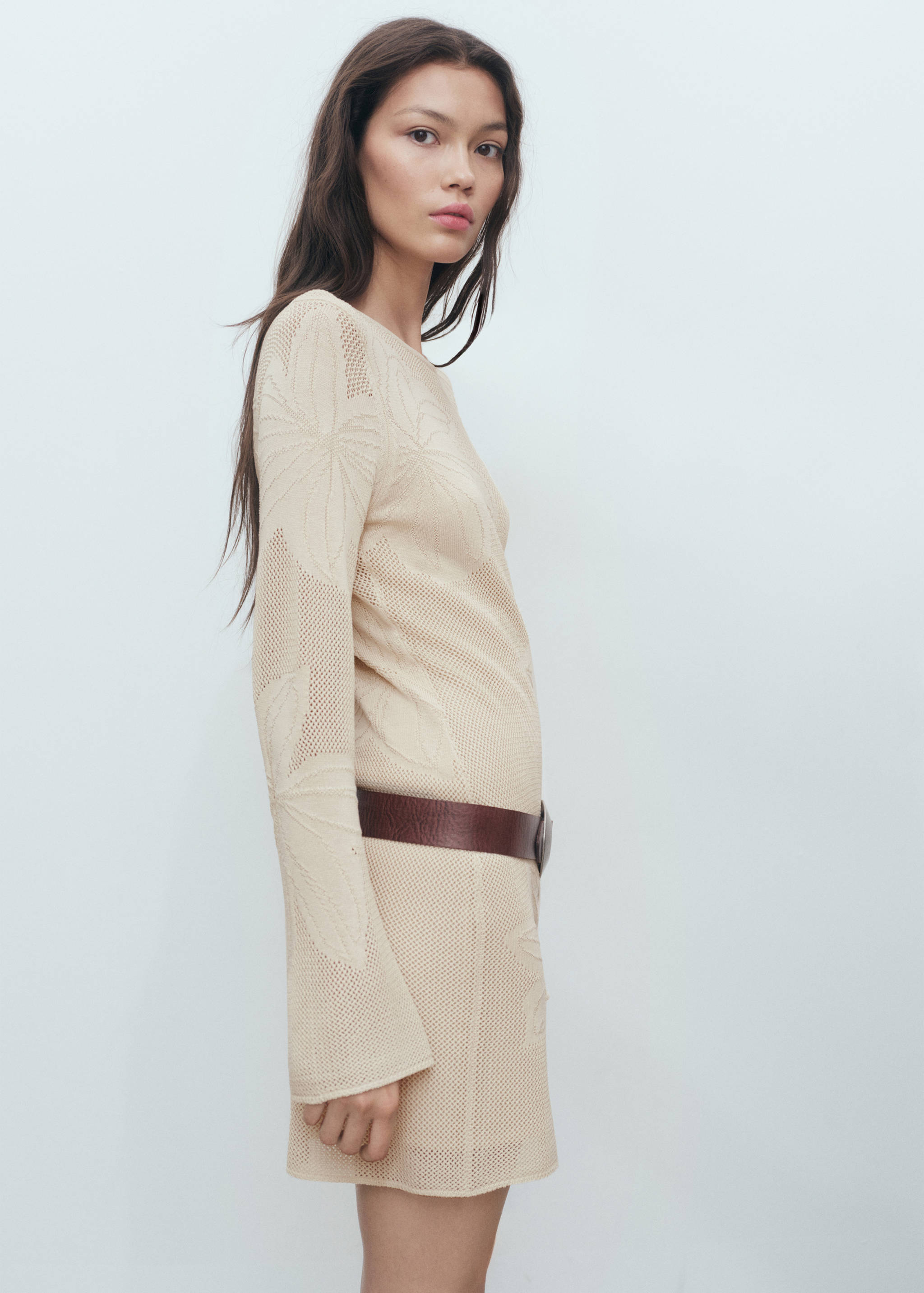 Floral crochet dress - Medium plane