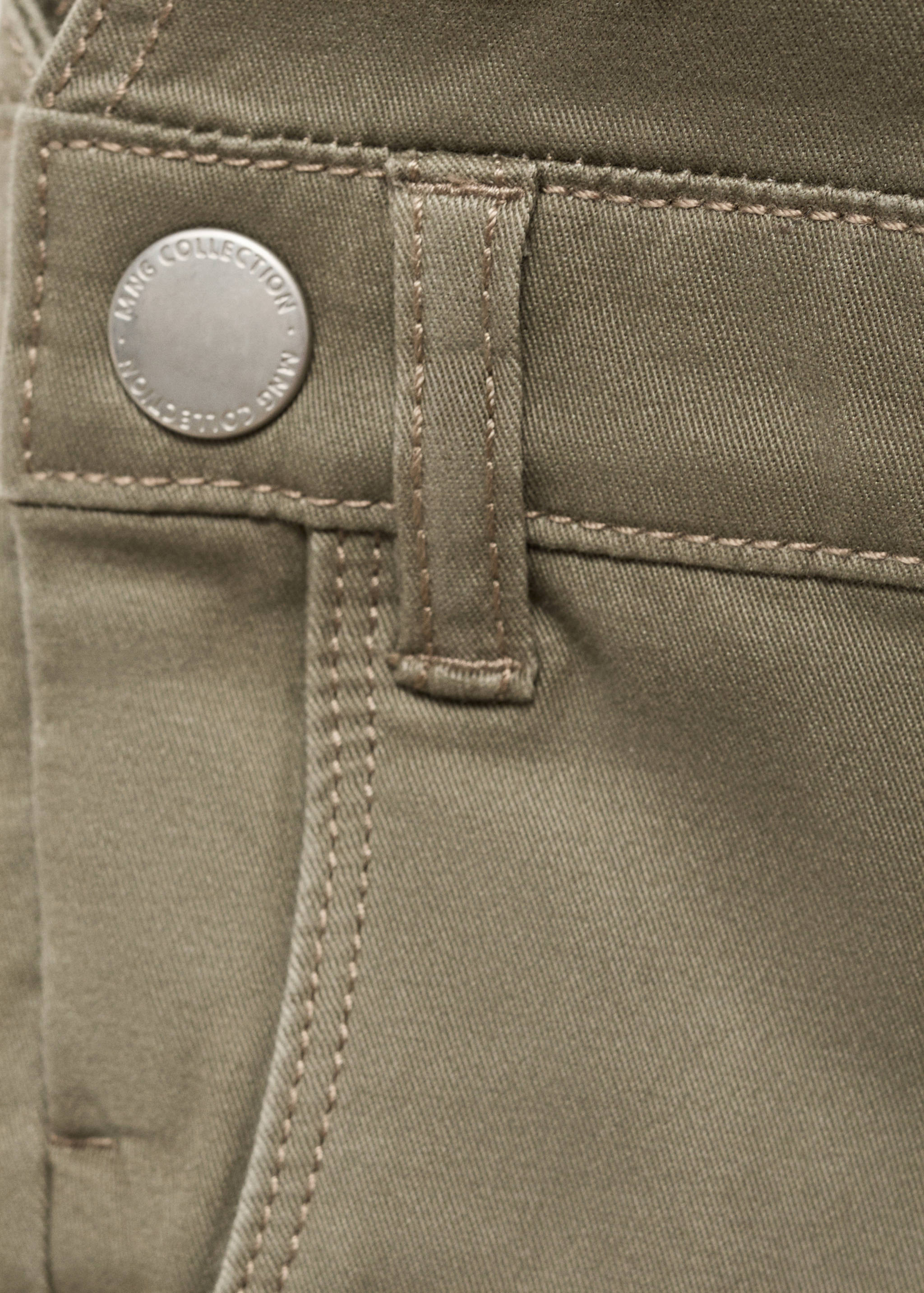 Long cotton dungarees - Details of the article 0