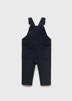 Long cotton dungarees — Dark Navy 5