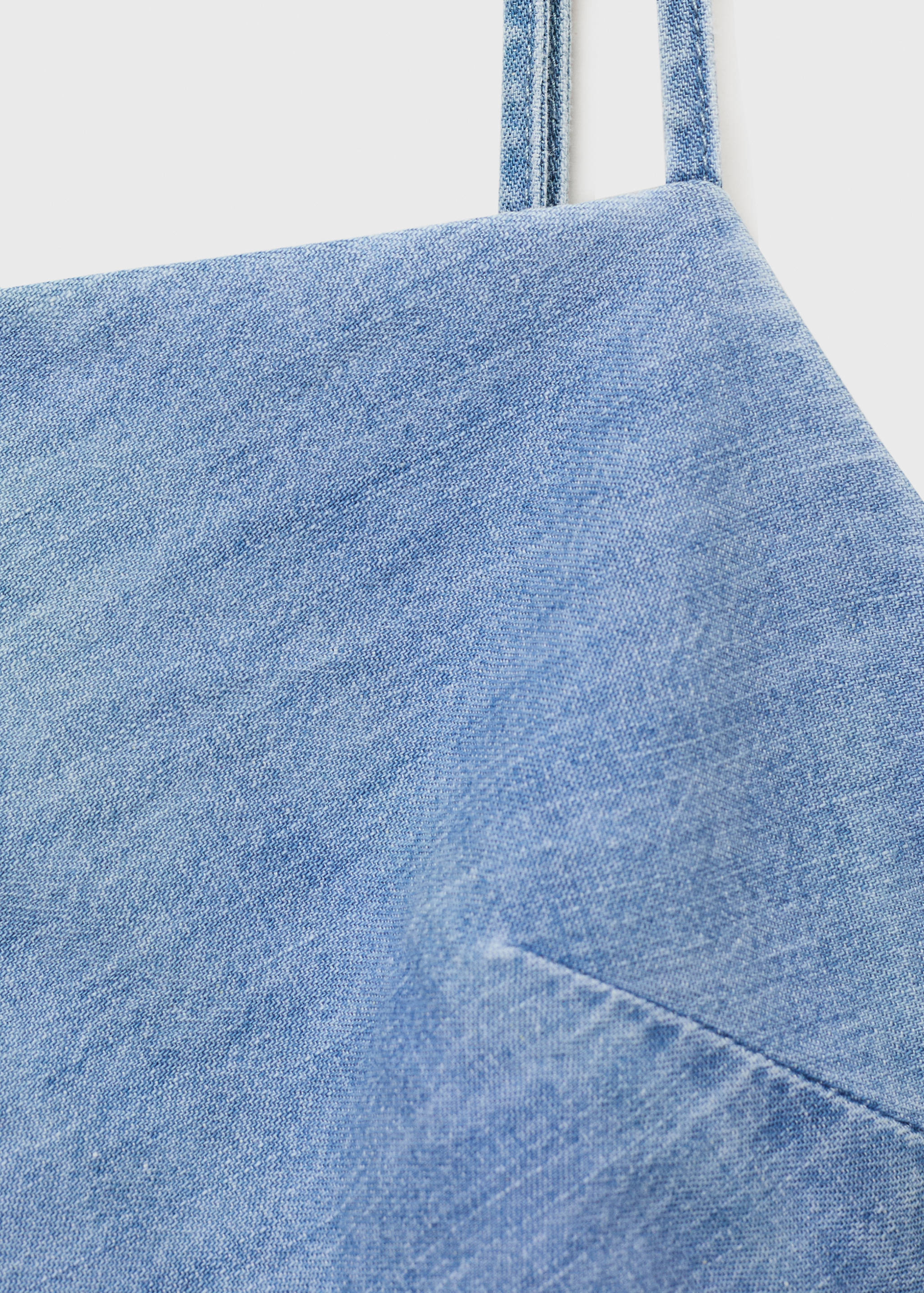 Draped denim dress - Details of the article 8