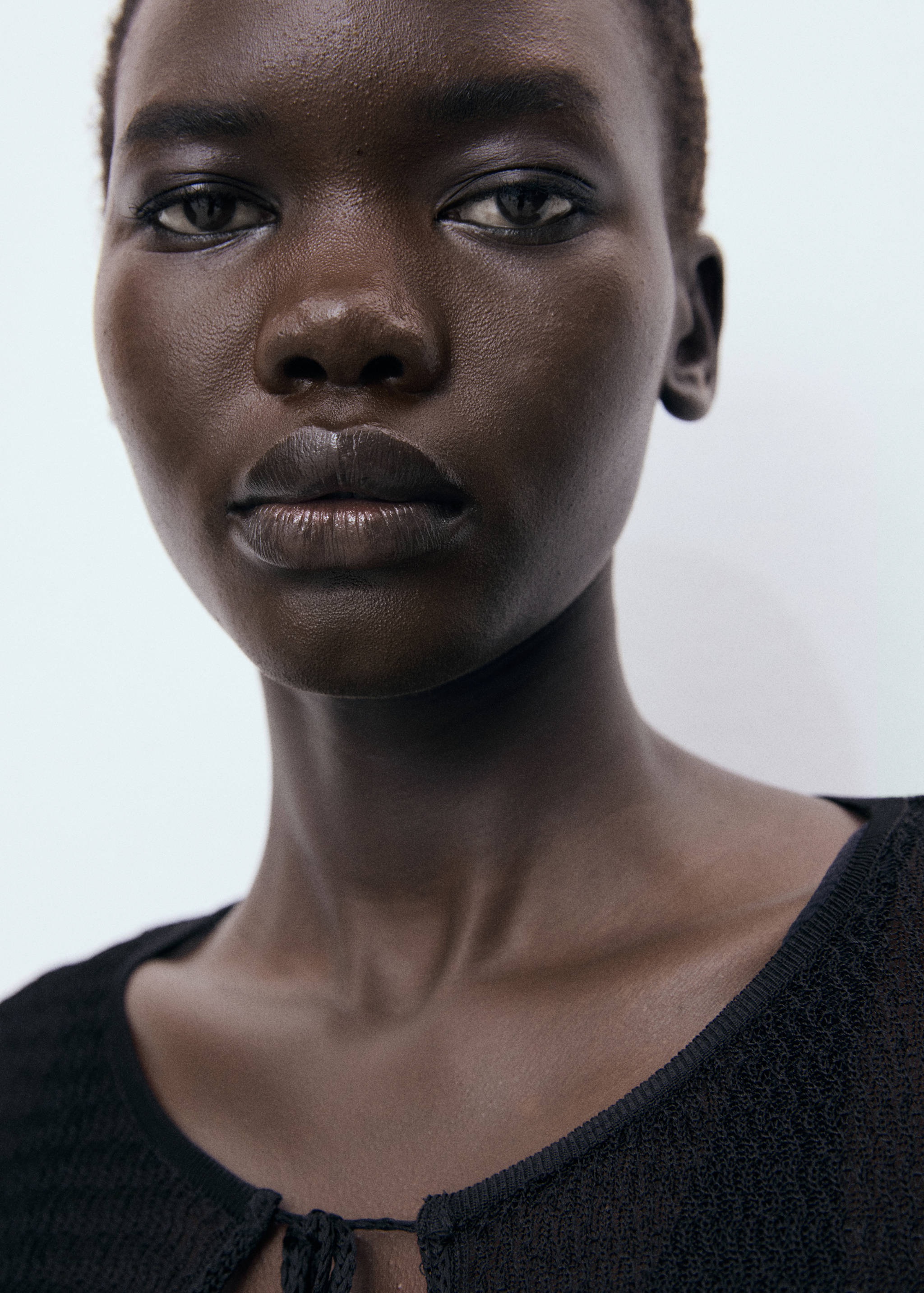 Knitted cardigan with ties - Details of the article 1