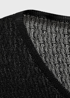 Knitted cardigan with ties — Black 9