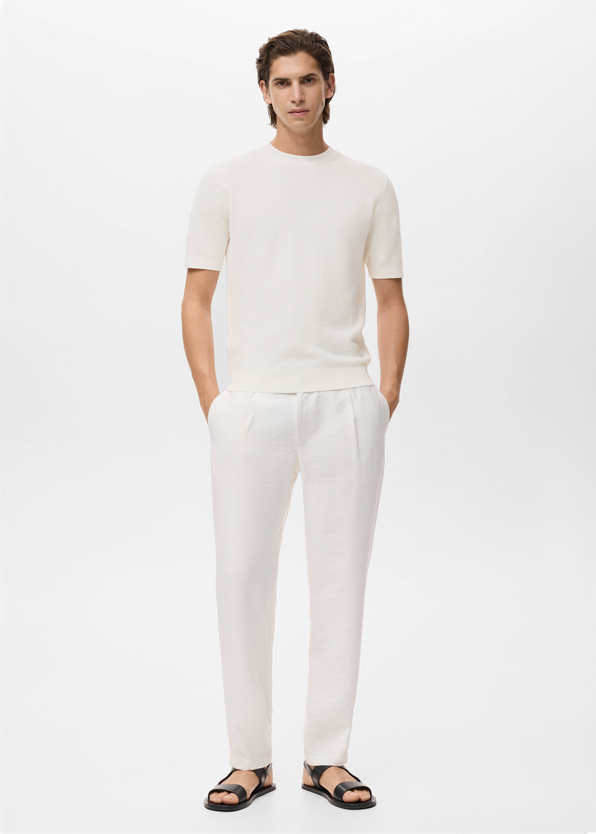 100% cotton knitted t-shirt - General plane