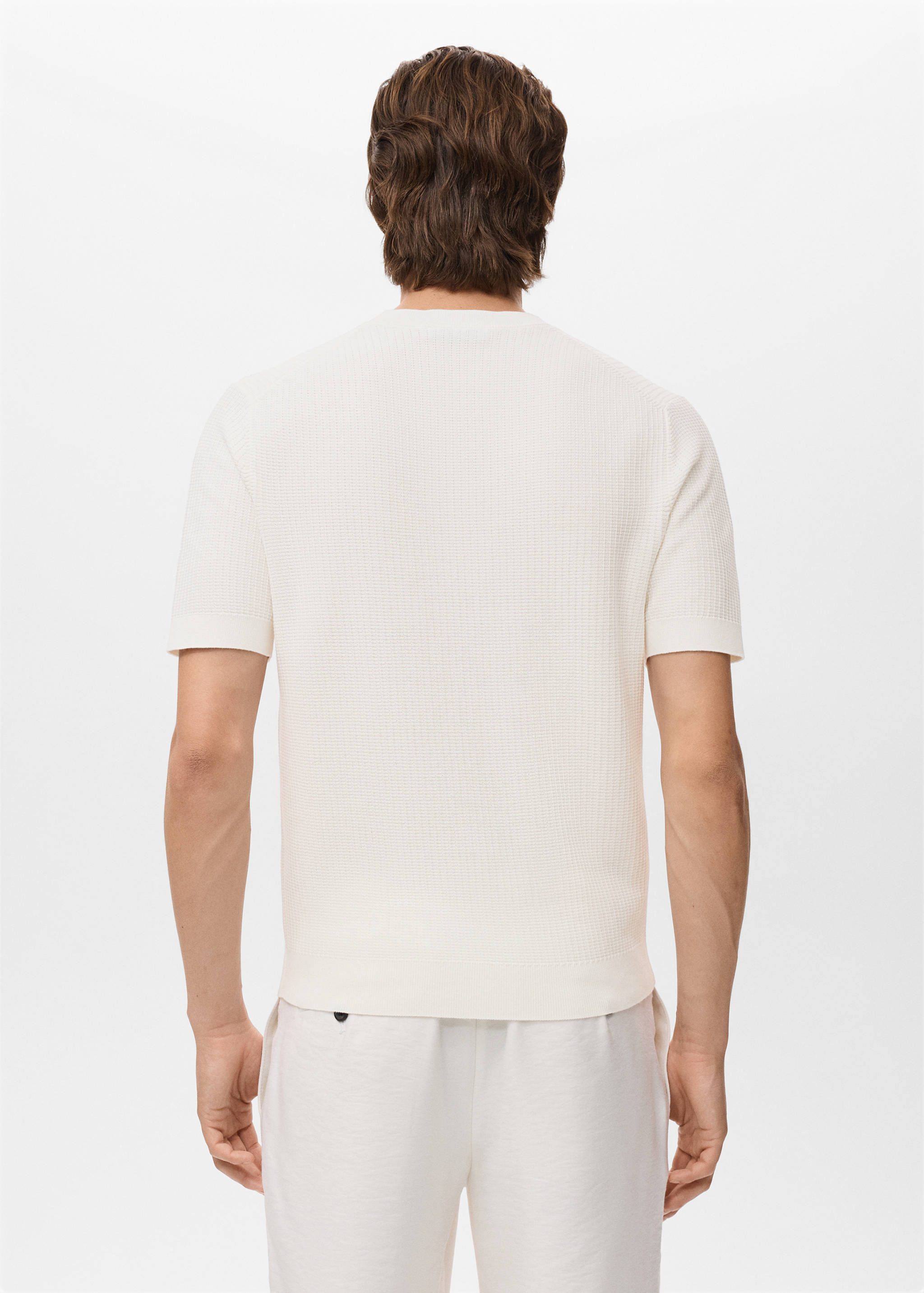 100% cotton knitted t-shirt - Reverse of the article