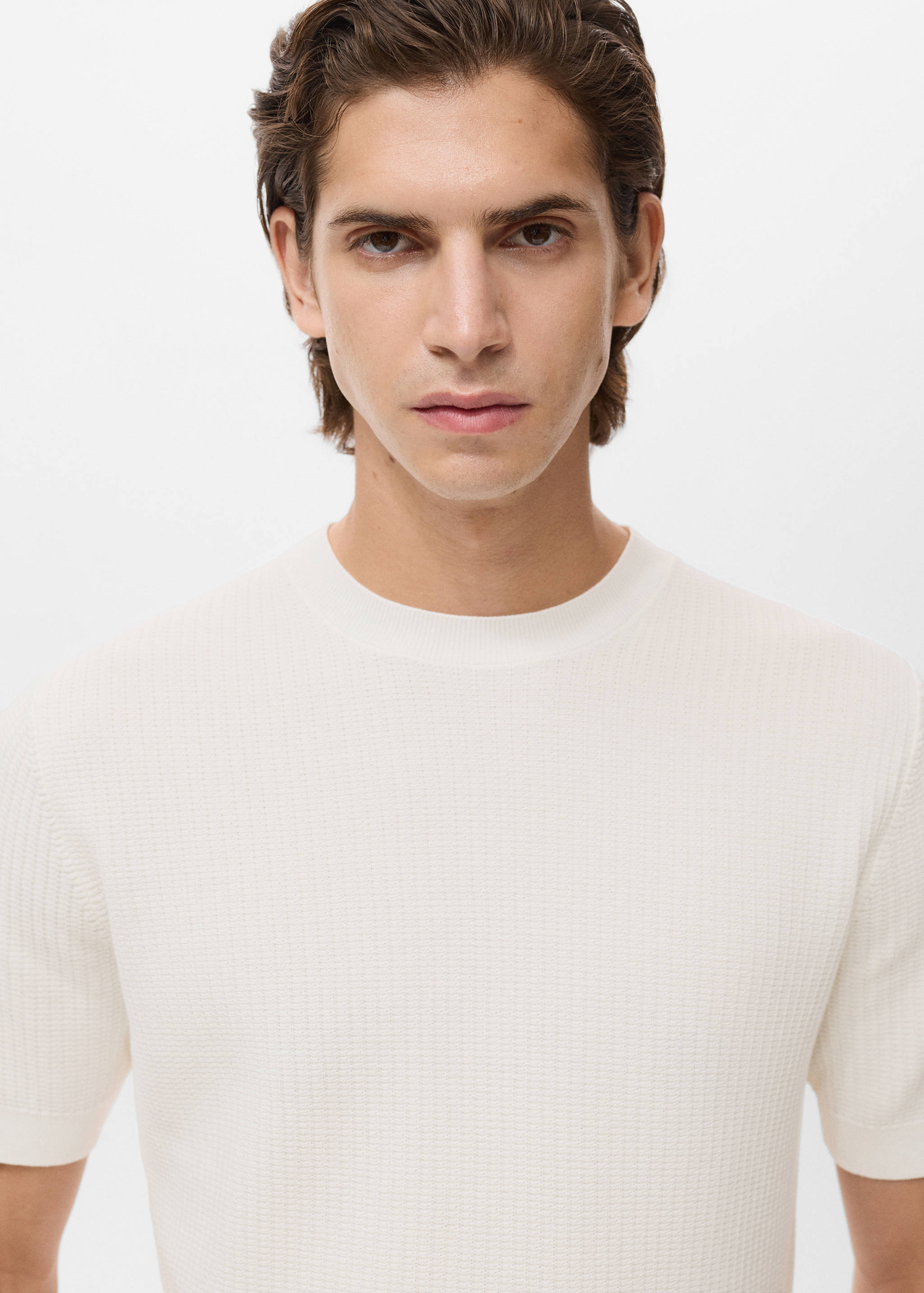 100% cotton knitted t-shirt - Details of the article 1