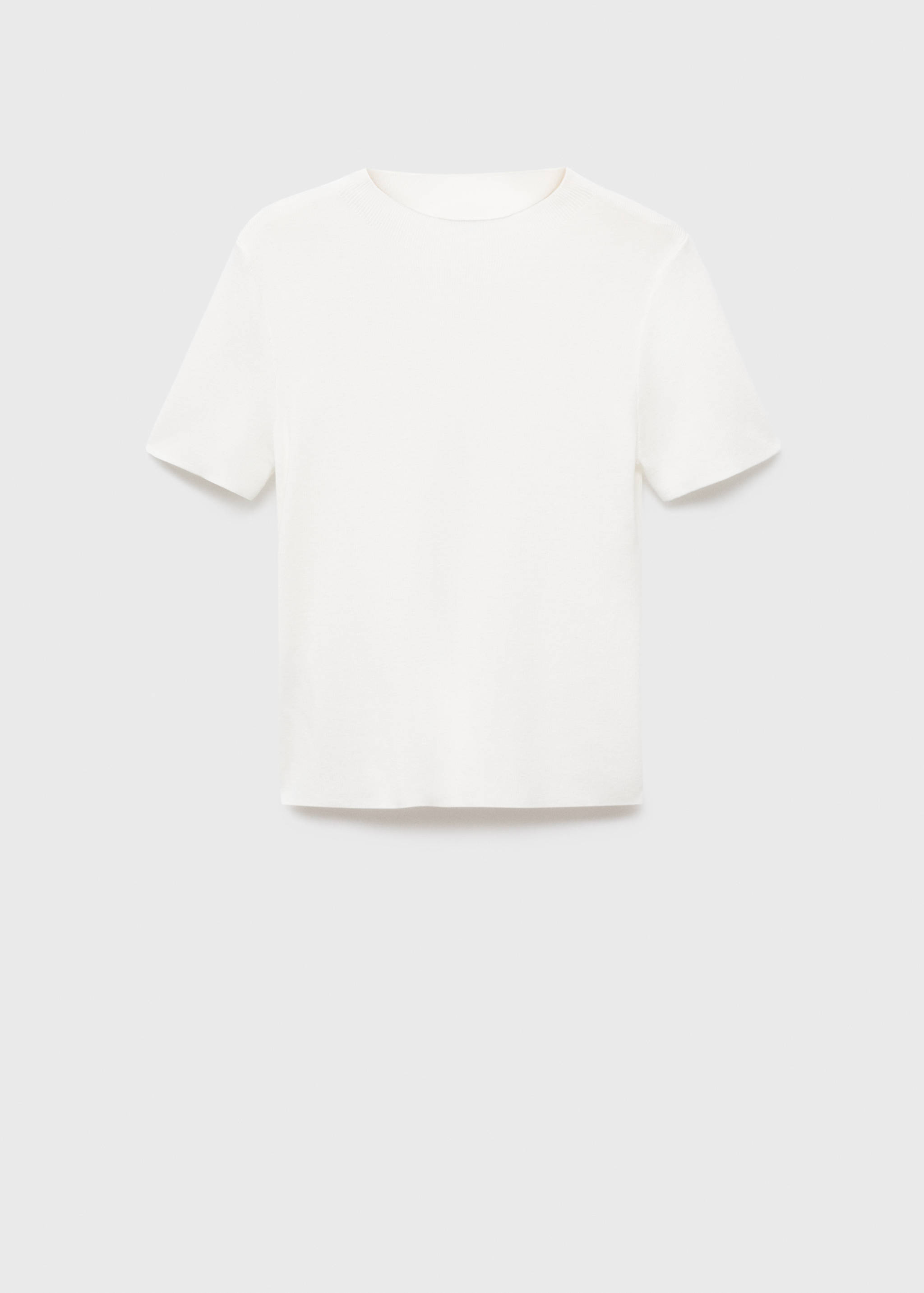 Short-sleeved fine-knit sweater - Article without model