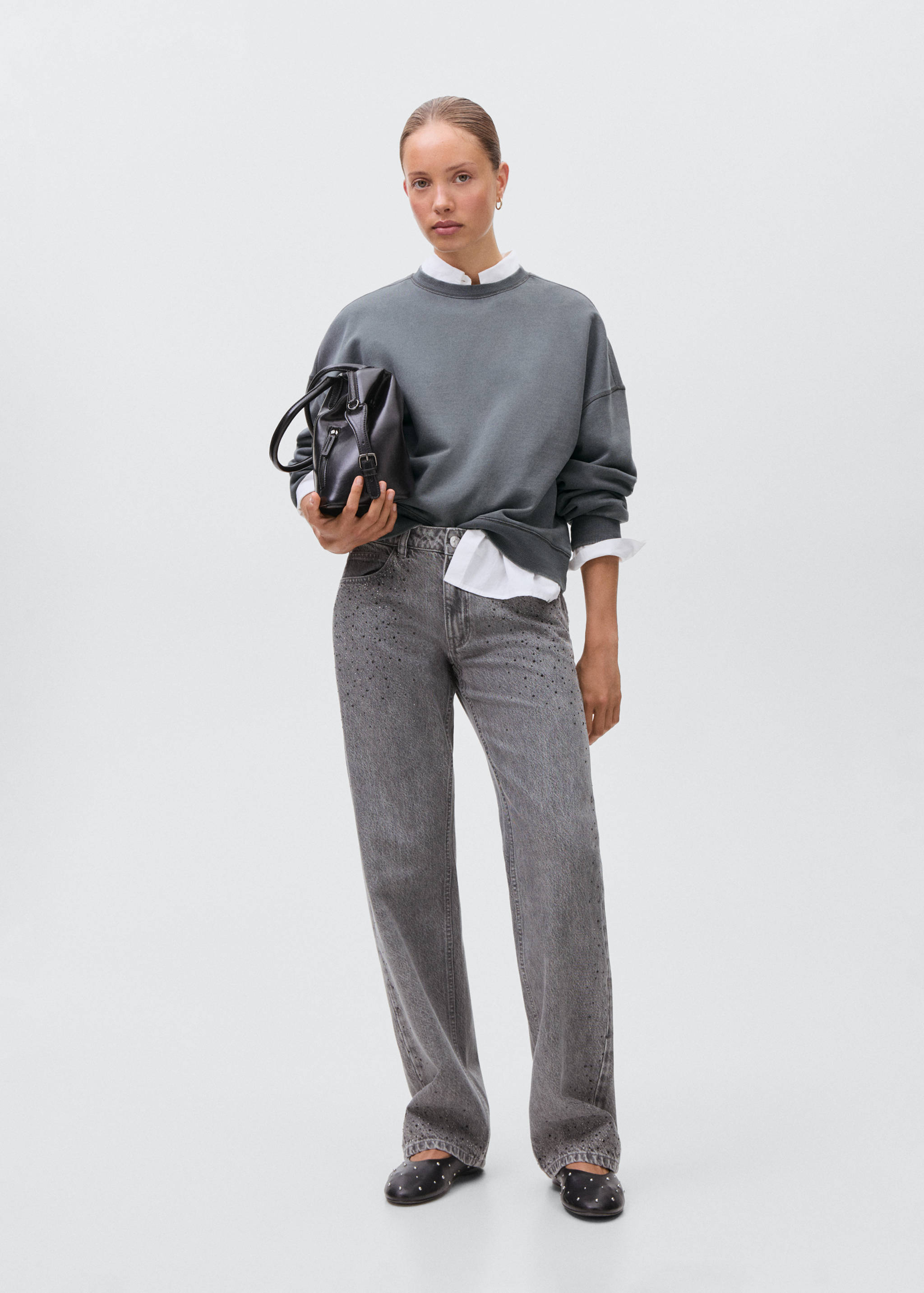 Sudadera lisa algodón - Plano general