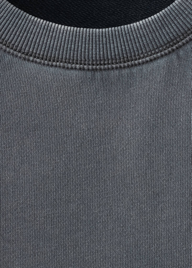 Plain cotton sweatshirt — Charcoal