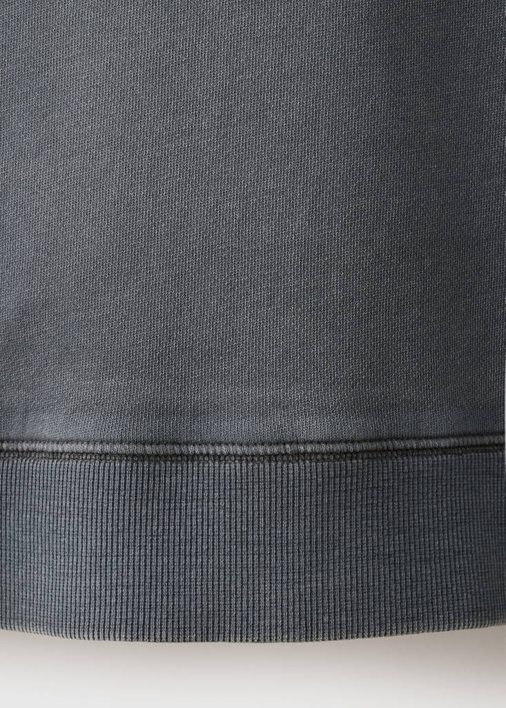 Plain cotton sweatshirt — Charcoal