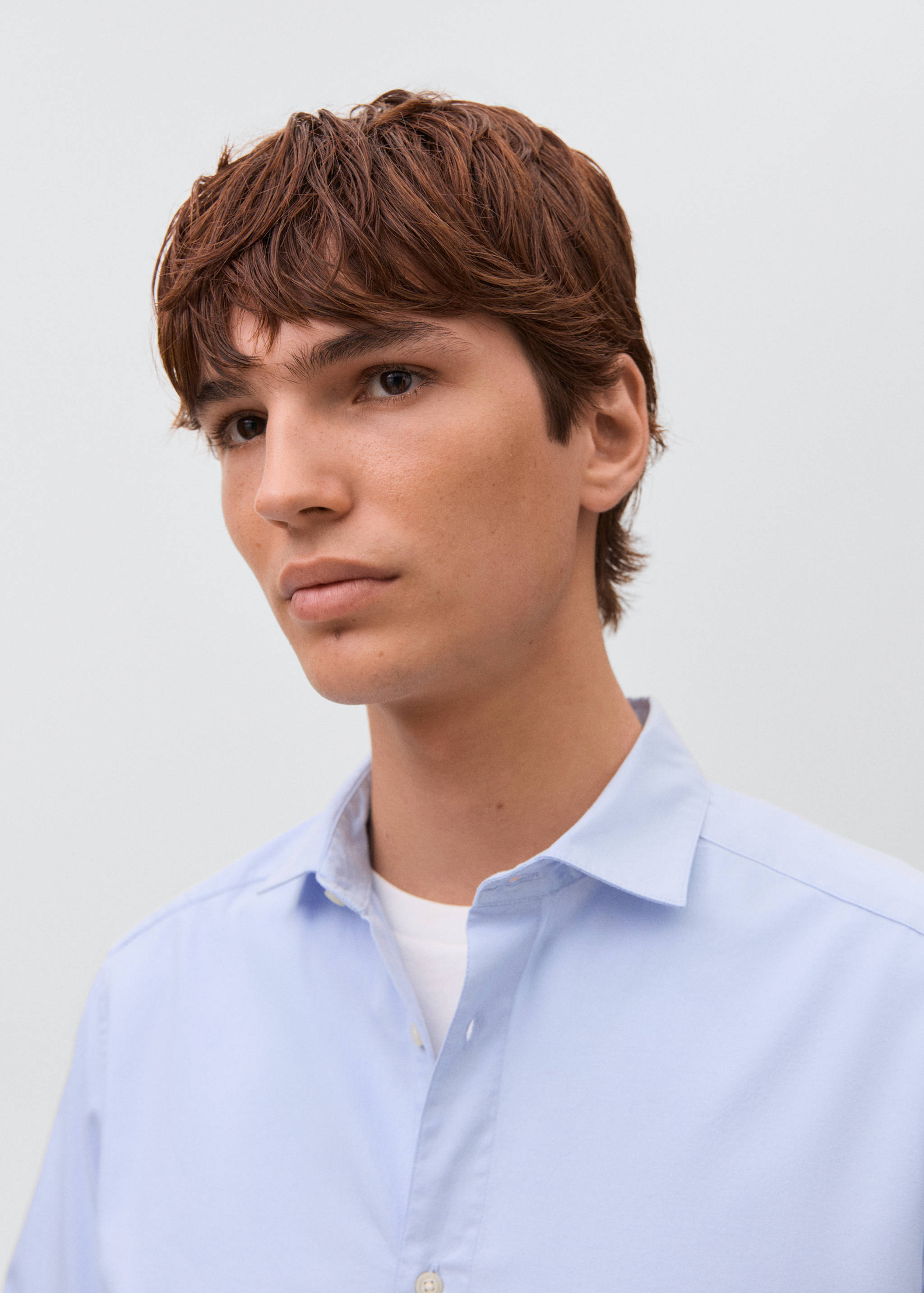 Essential cotton-blend shirt - Details of the article 1