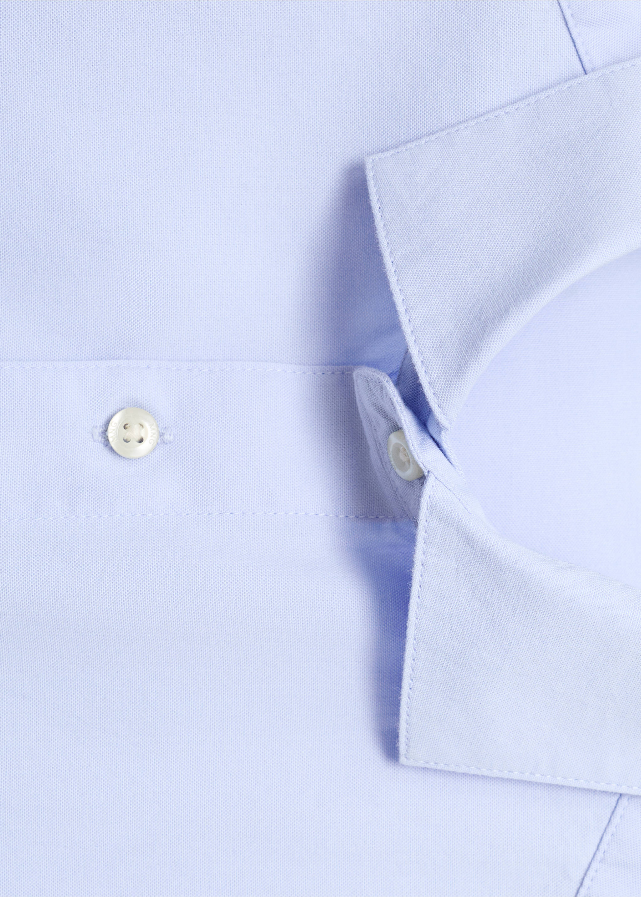 Camisa básica algodón - Detalle del artículo 8, Azul. Ref: 17092911-00.
