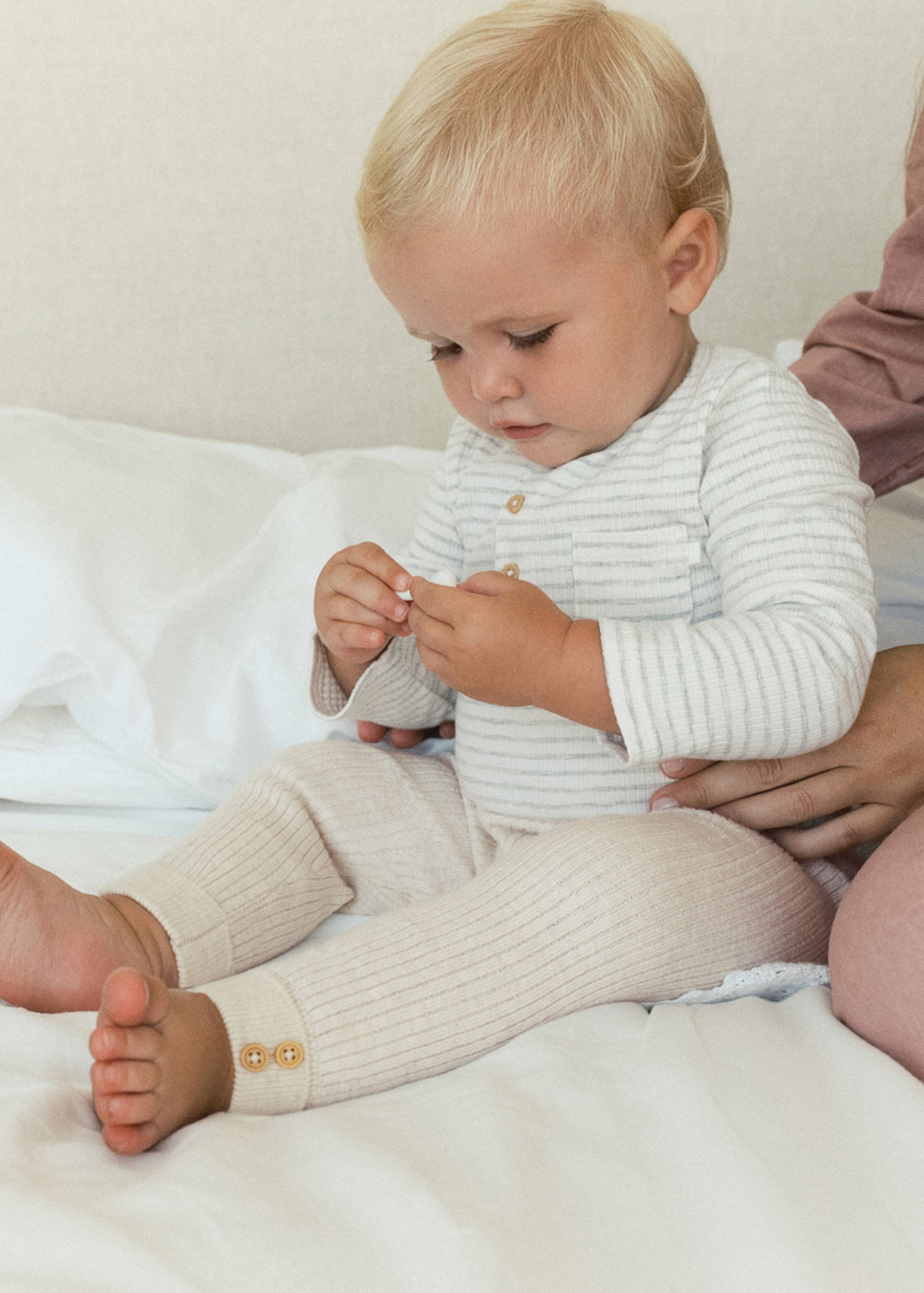 Leggings punto canalé - Plano general