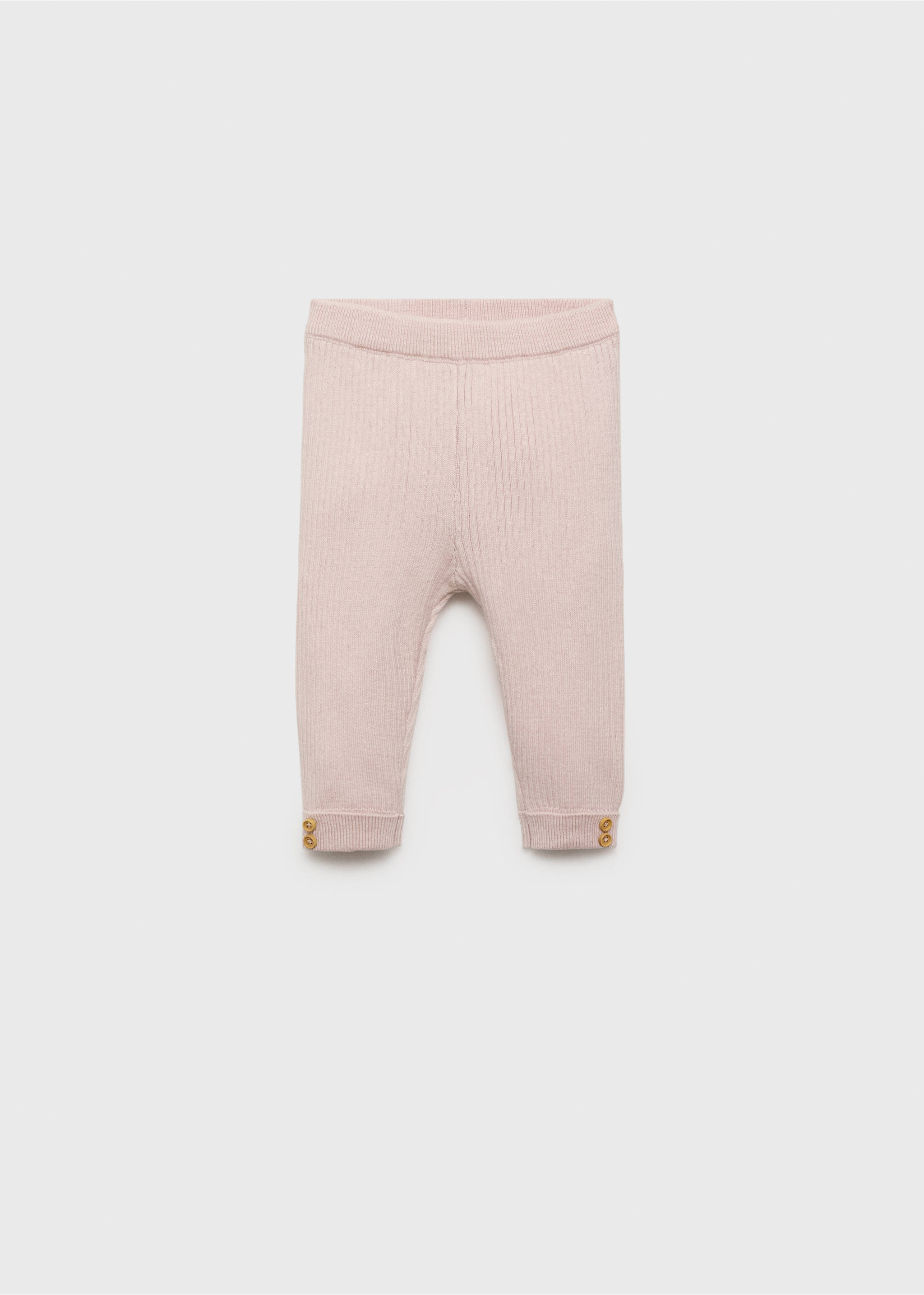 Leggings punto canalé - Artículo sin modelo, Rosa claro. Ref: 17092915-00.